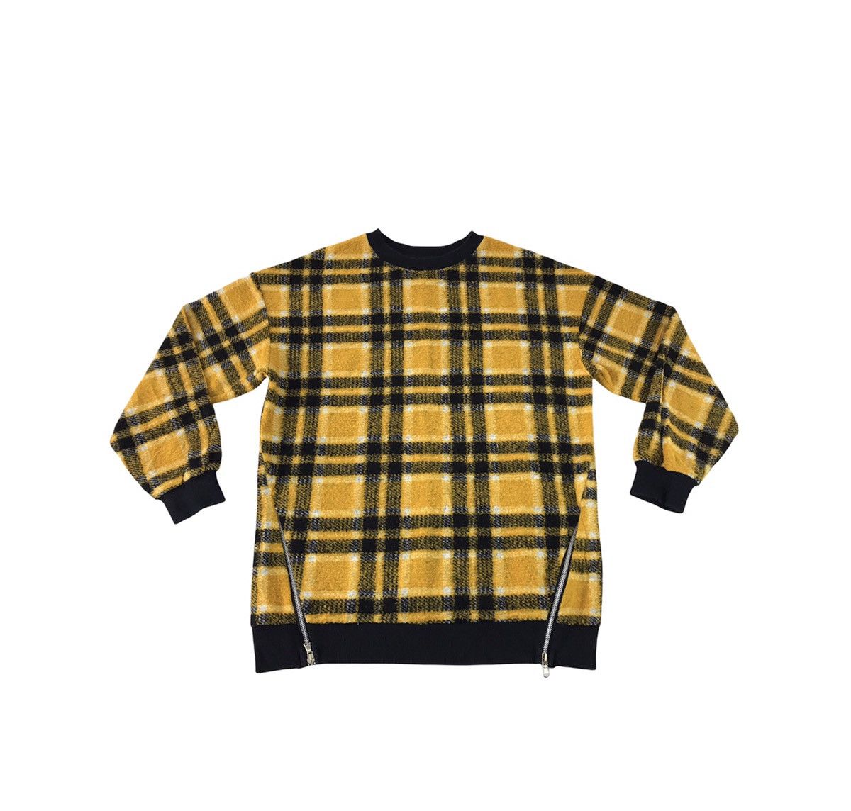 Bershka × Japanese Brand Bershka Bskgirl Fleece Pull Over Plaid Checked Tartan Size L / US 10 / IT 46 - 1 Thumbnail