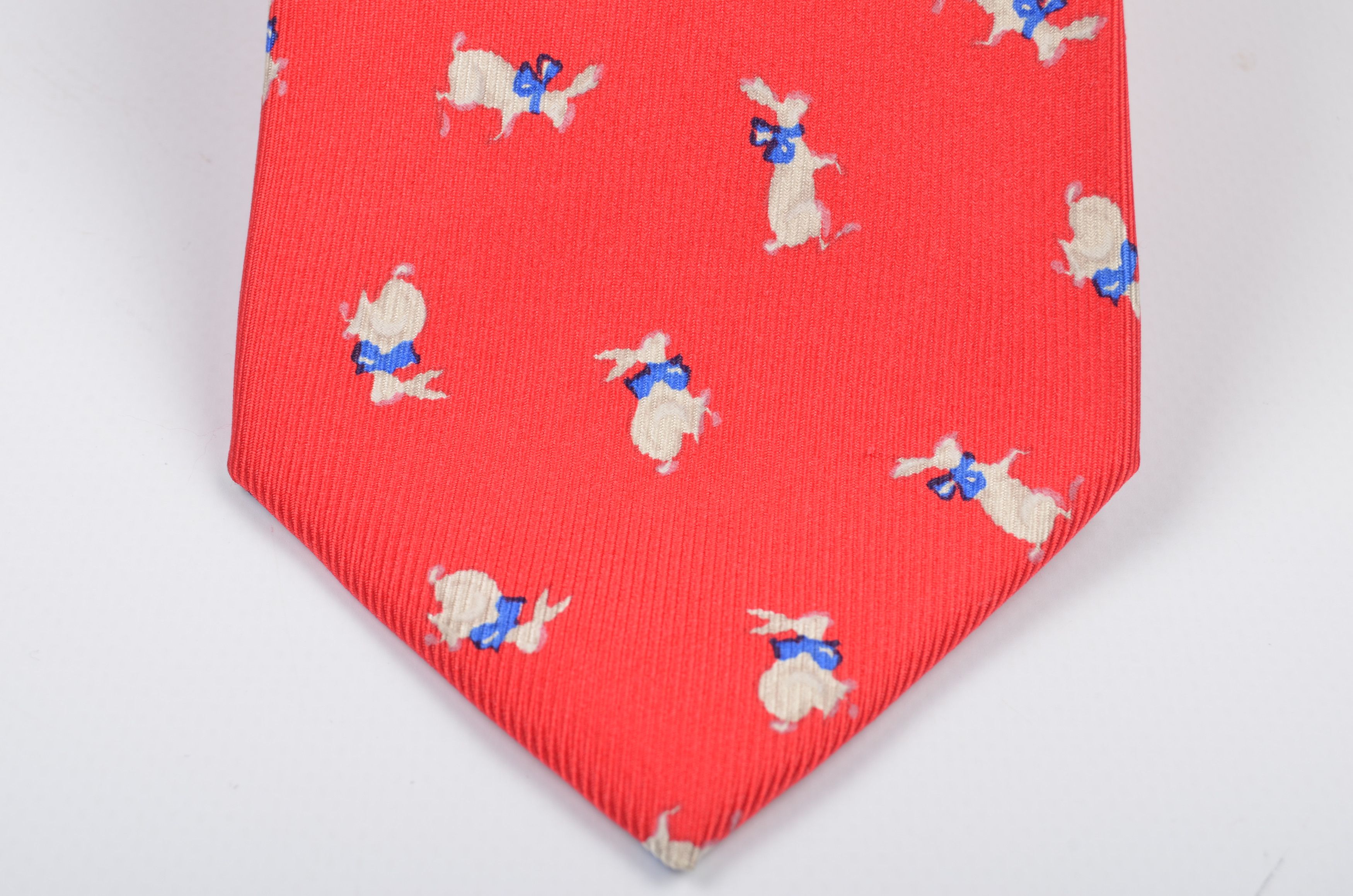 Ermenegildo Zegna Ermenegildo Zegna Silk Bunnies Printed Tie Size ONE SIZE - 2 Thumbnail