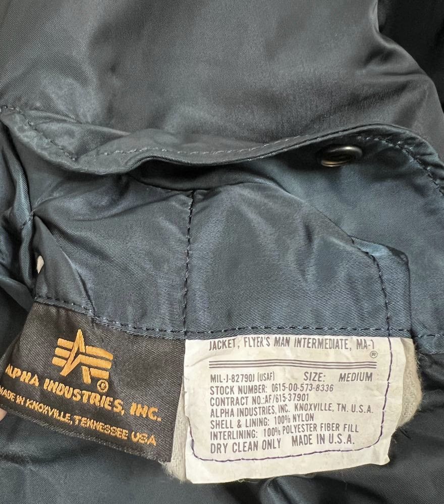 Alpha Industries Vintage MA-1 Alpha Industries Bomber Jacket Size US M / EU 48-50 / 2 - 7 Thumbnail