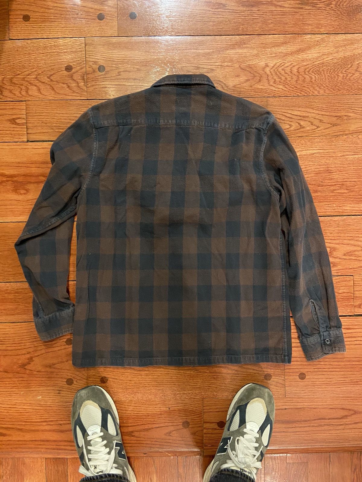Supreme Supreme Buffalo Plaid Flannel Zip Up Shirt Size Large 