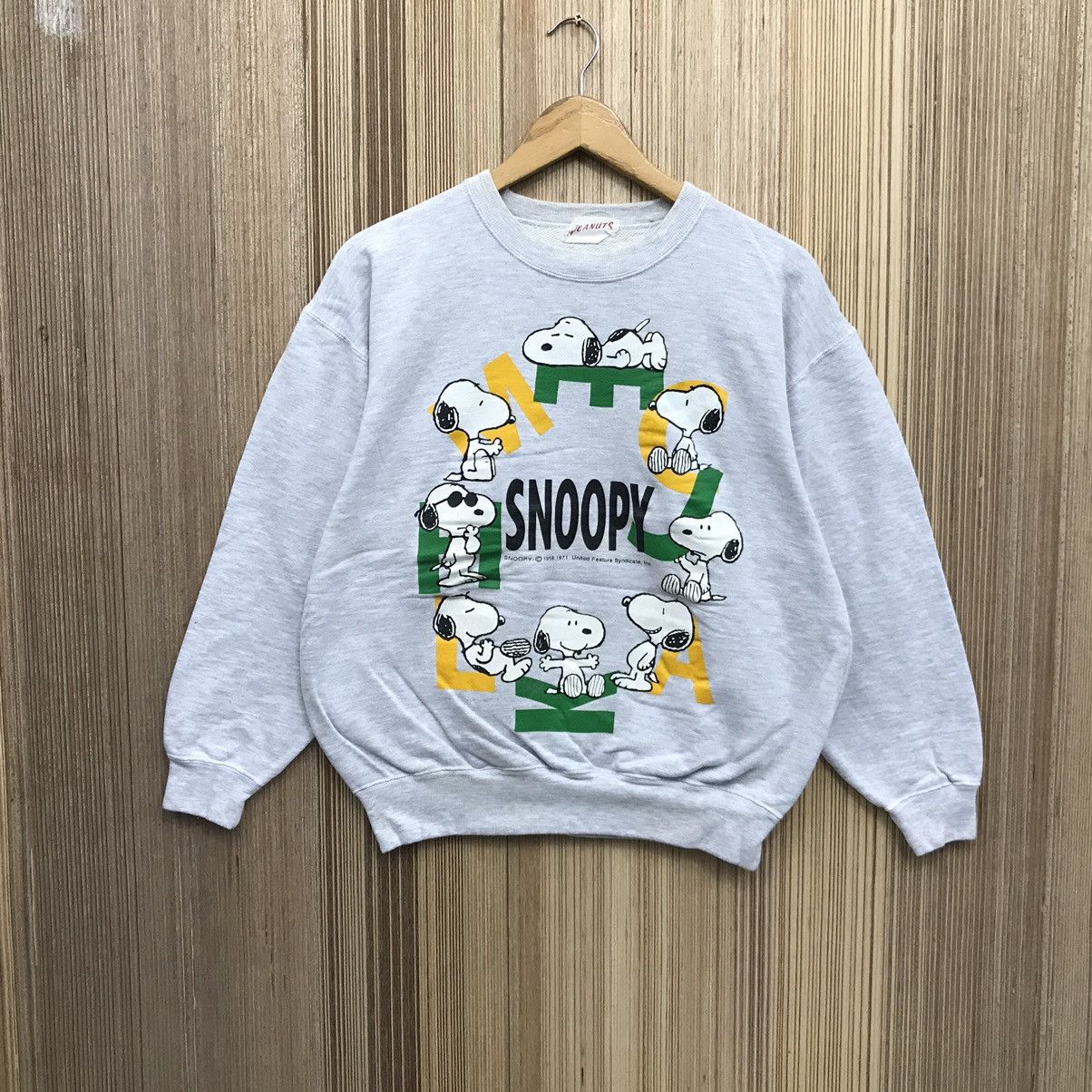 Cartoon Network × Peanuts × Vintage Vintage Peanuts Snoopy Cartoon Sweatshirt Size US S / EU 44-46 / 1 - 1 Thumbnail