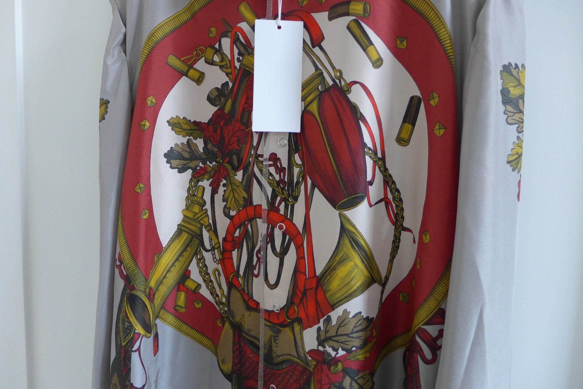 Maison Margiela Margiela SS17 Autumn Hunting Print Silk Shirt Size US M / EU 48-50 / 2 - 3 Thumbnail