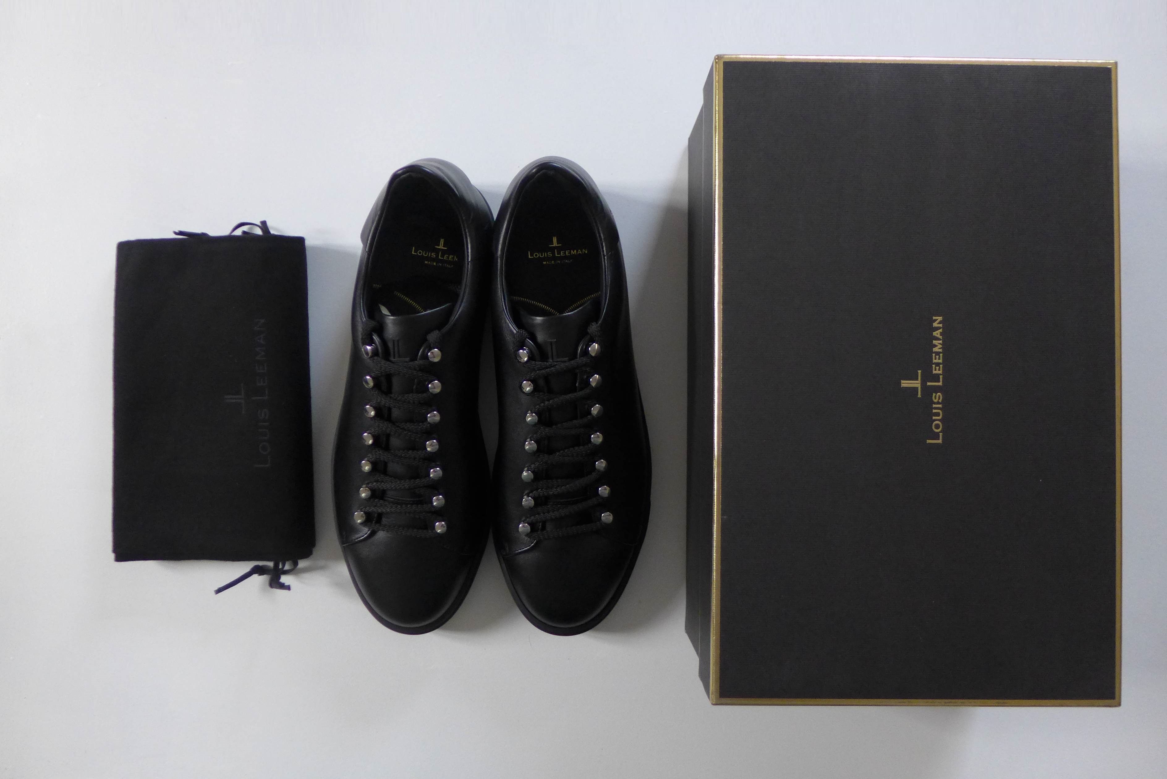 Louis Leeman Louis Leeman Sneakers - Black Leather Size US 11 / EU 44 - 12 Thumbnail
