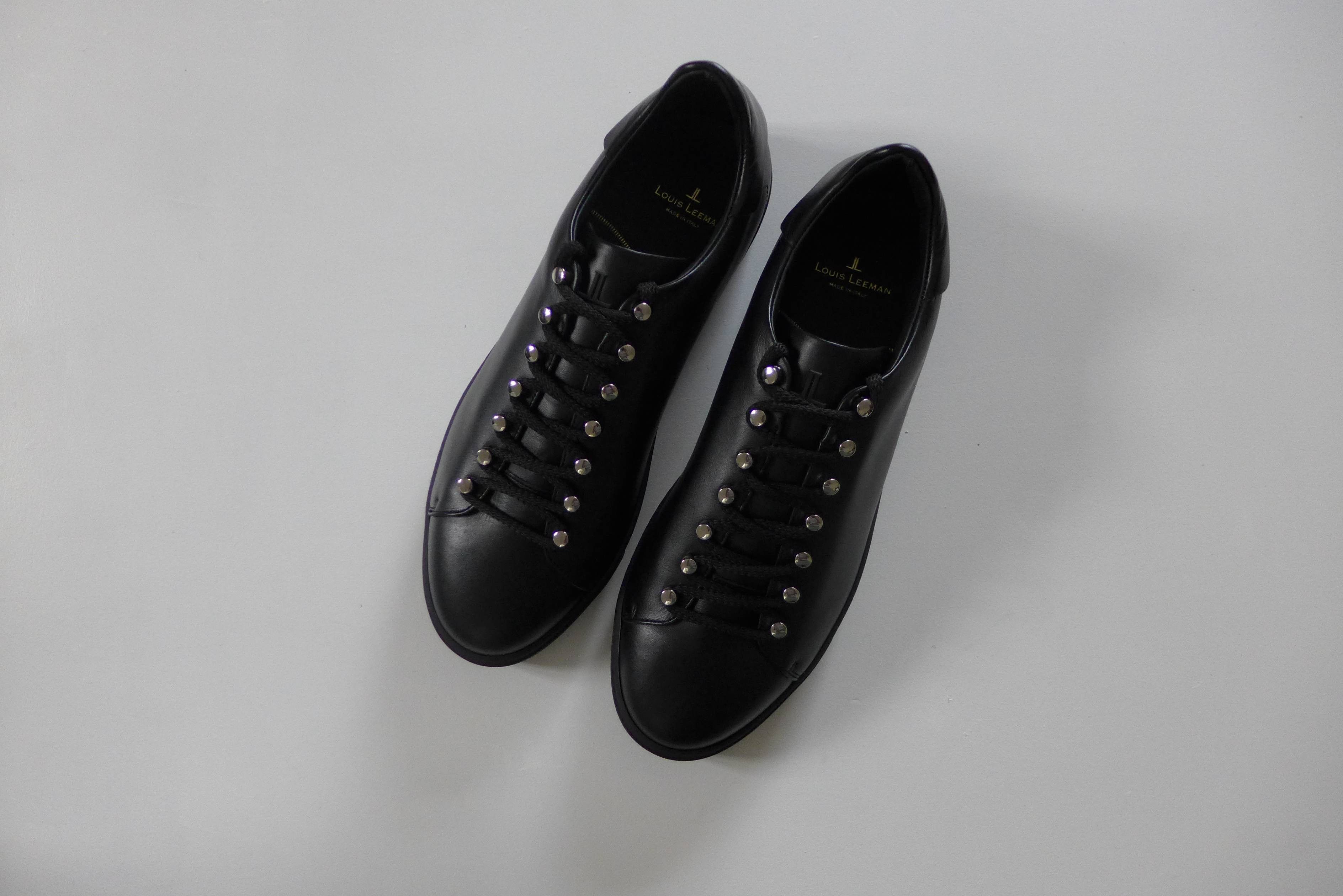Louis Leeman Louis Leeman Sneakers - Black Leather Size US 11 / EU 44 - 2 Thumbnail