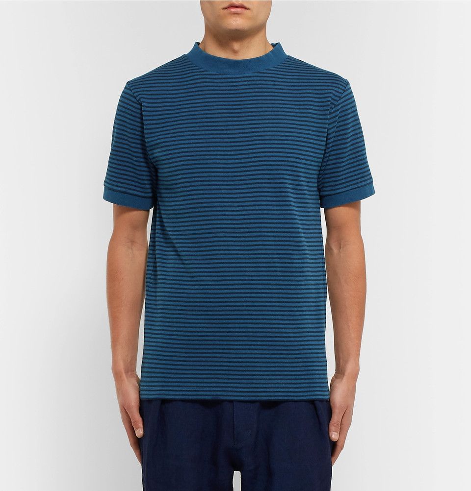 Blue Blue Japan Blue Blue Japan T-Shirt - Indigo Dyed Striped Jersey Size US L / EU 52-54 / 3 - 4 Thumbnail