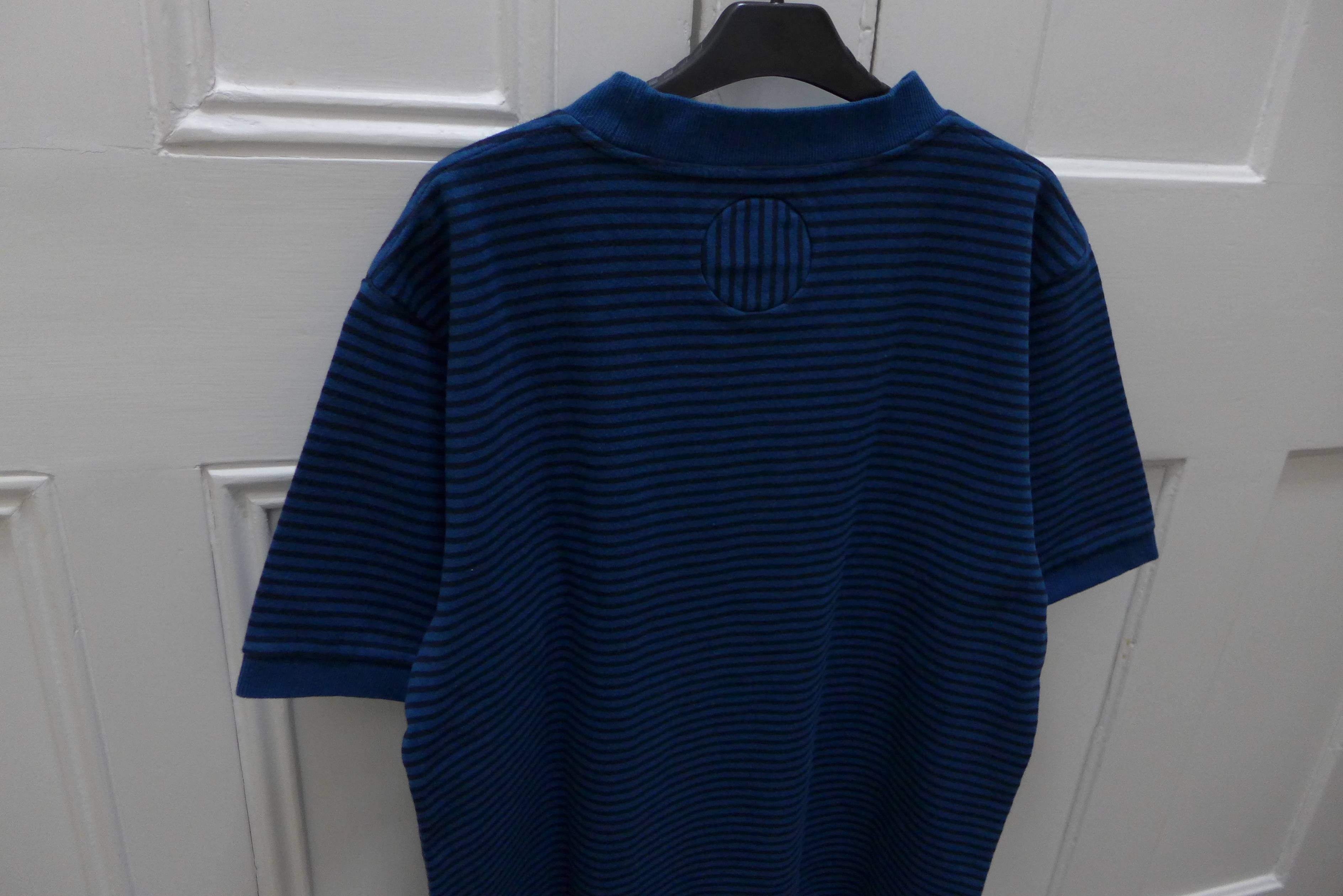 Blue Blue Japan Blue Blue Japan T-Shirt - Indigo Dyed Striped Jersey Size US L / EU 52-54 / 3 - 6 Thumbnail