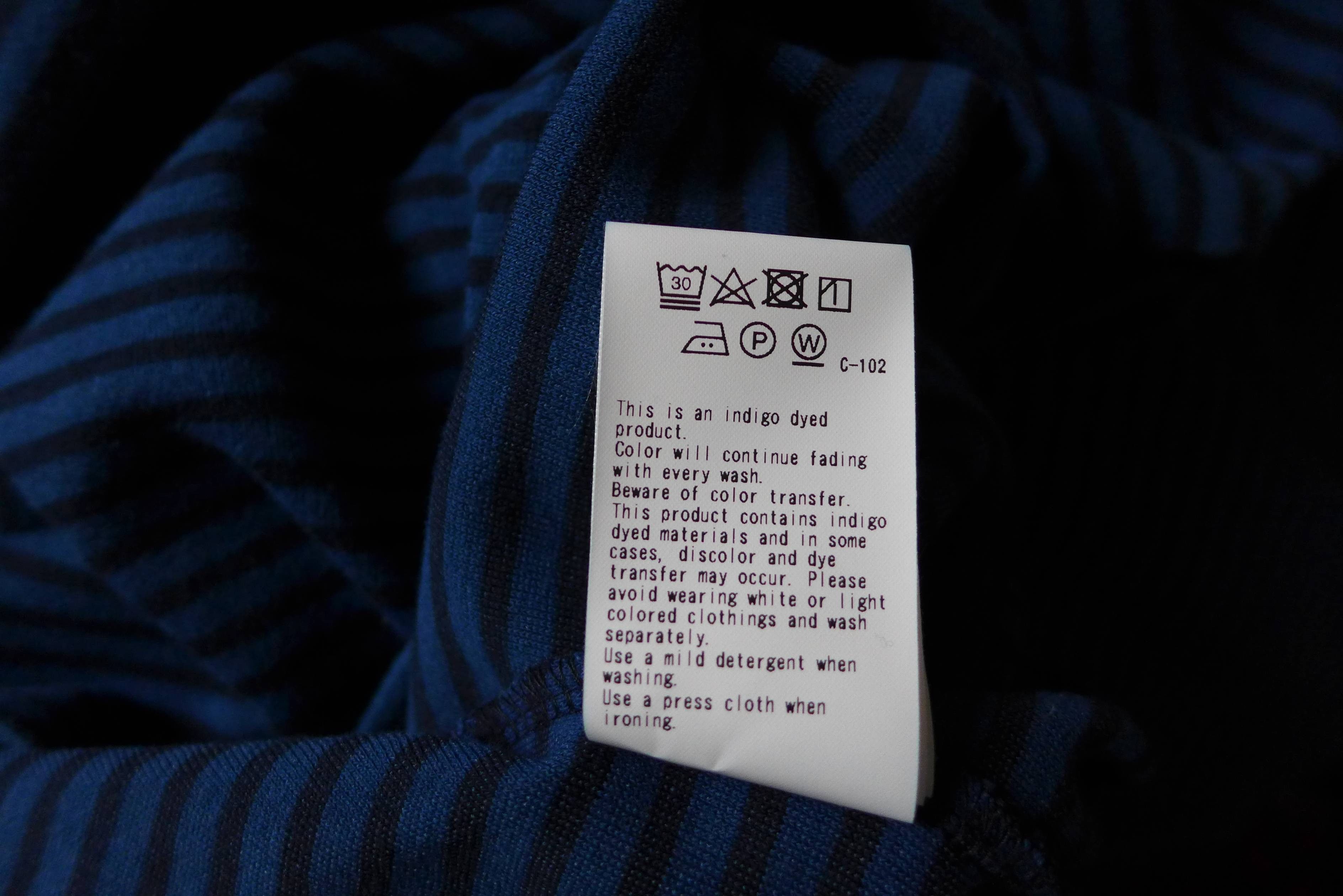 Blue Blue Japan Blue Blue Japan T-Shirt - Indigo Dyed Striped Jersey Size US L / EU 52-54 / 3 - 10 Thumbnail