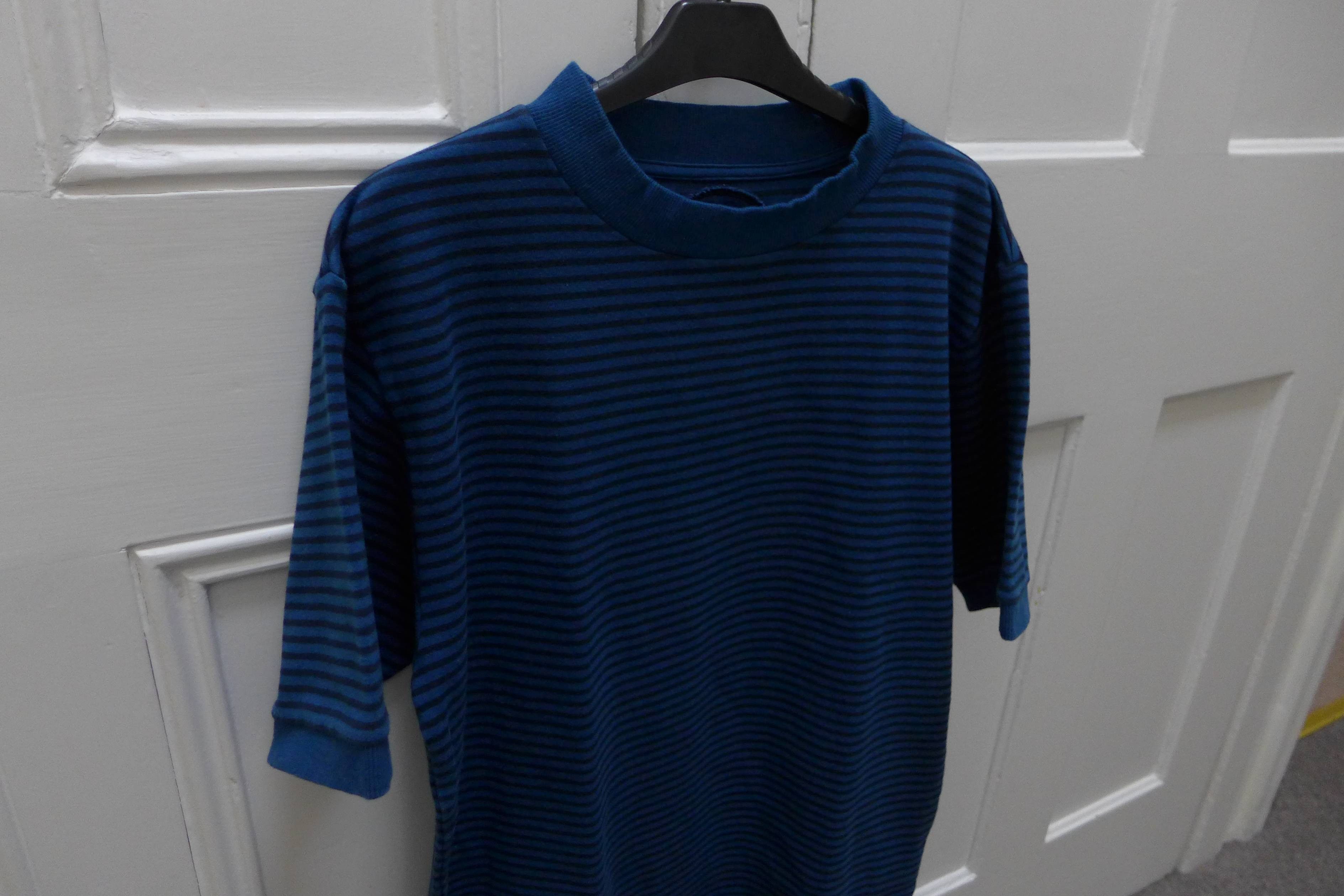 Blue Blue Japan Blue Blue Japan T-Shirt - Indigo Dyed Striped Jersey Size US L / EU 52-54 / 3 - 5 Thumbnail