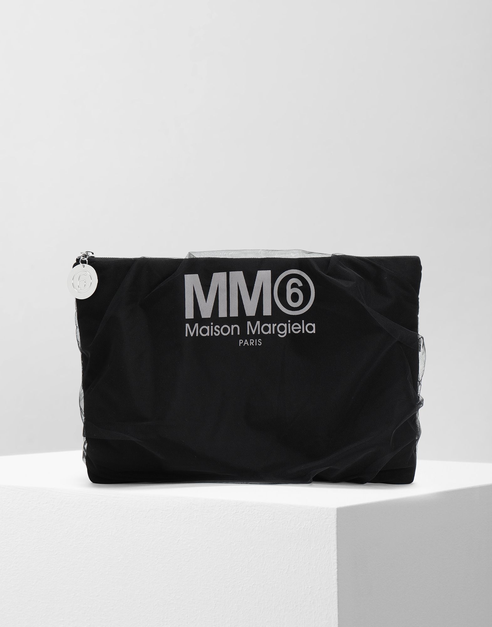 Maison Margiela Margiela MM6 Black Tulle Pochette Bag Size ONE SIZE - 1 Thumbnail