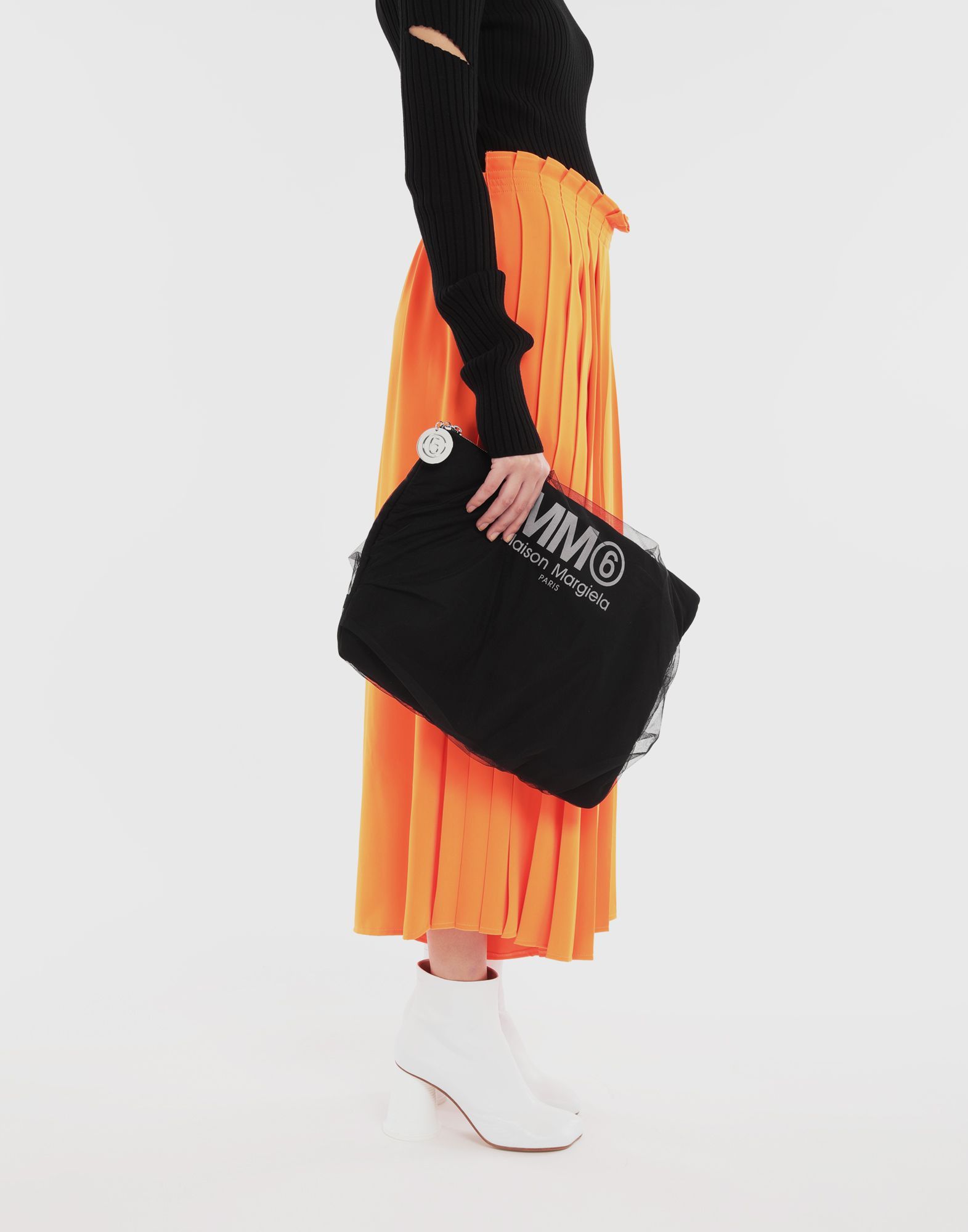 Maison Margiela Margiela MM6 Black Tulle Pochette Bag Size ONE SIZE - 5 Thumbnail