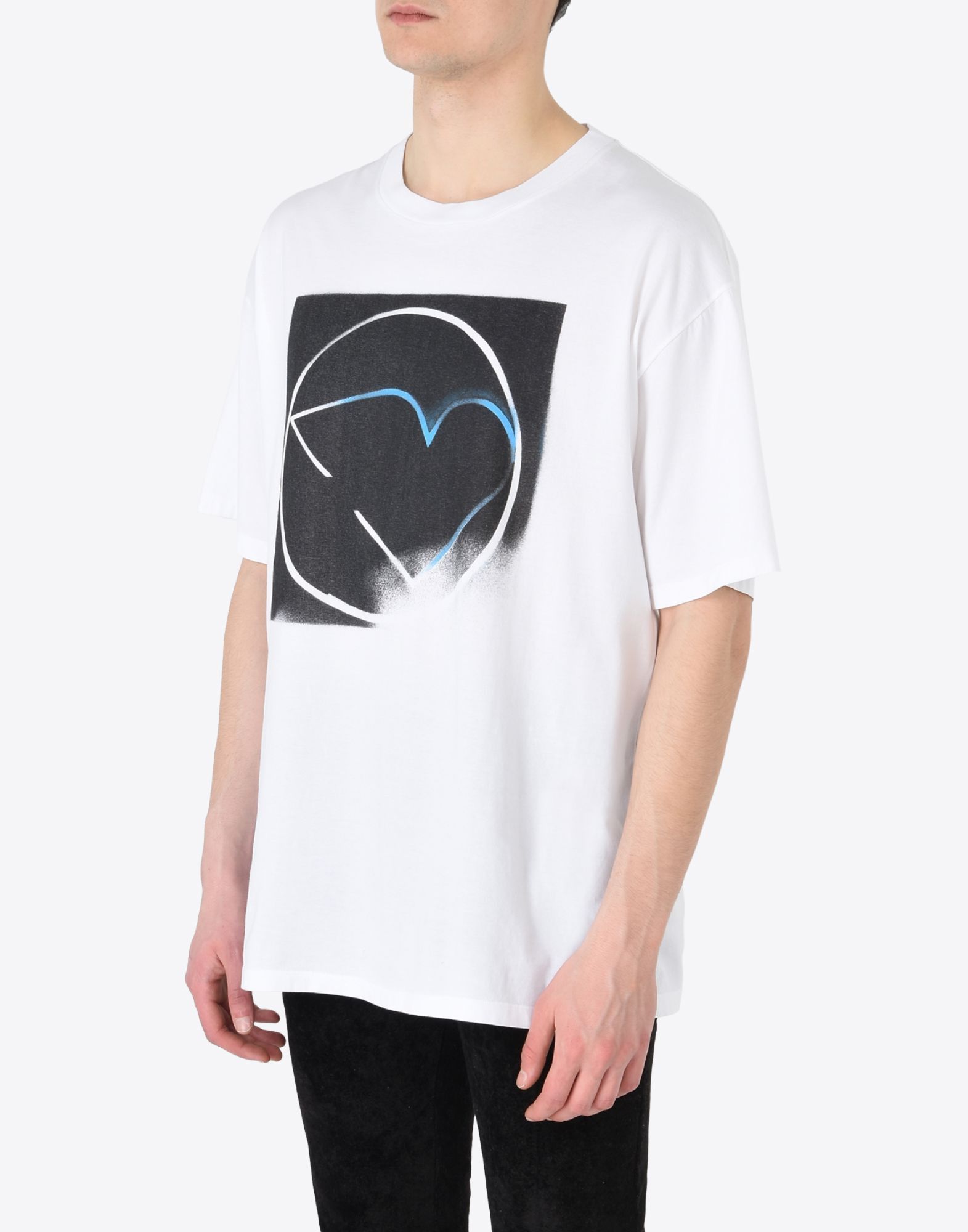 Maison Margiela Margiela FW17 Circle Heart Print T-shirt - White Size US XL / EU 56 / 4 - 3 Thumbnail