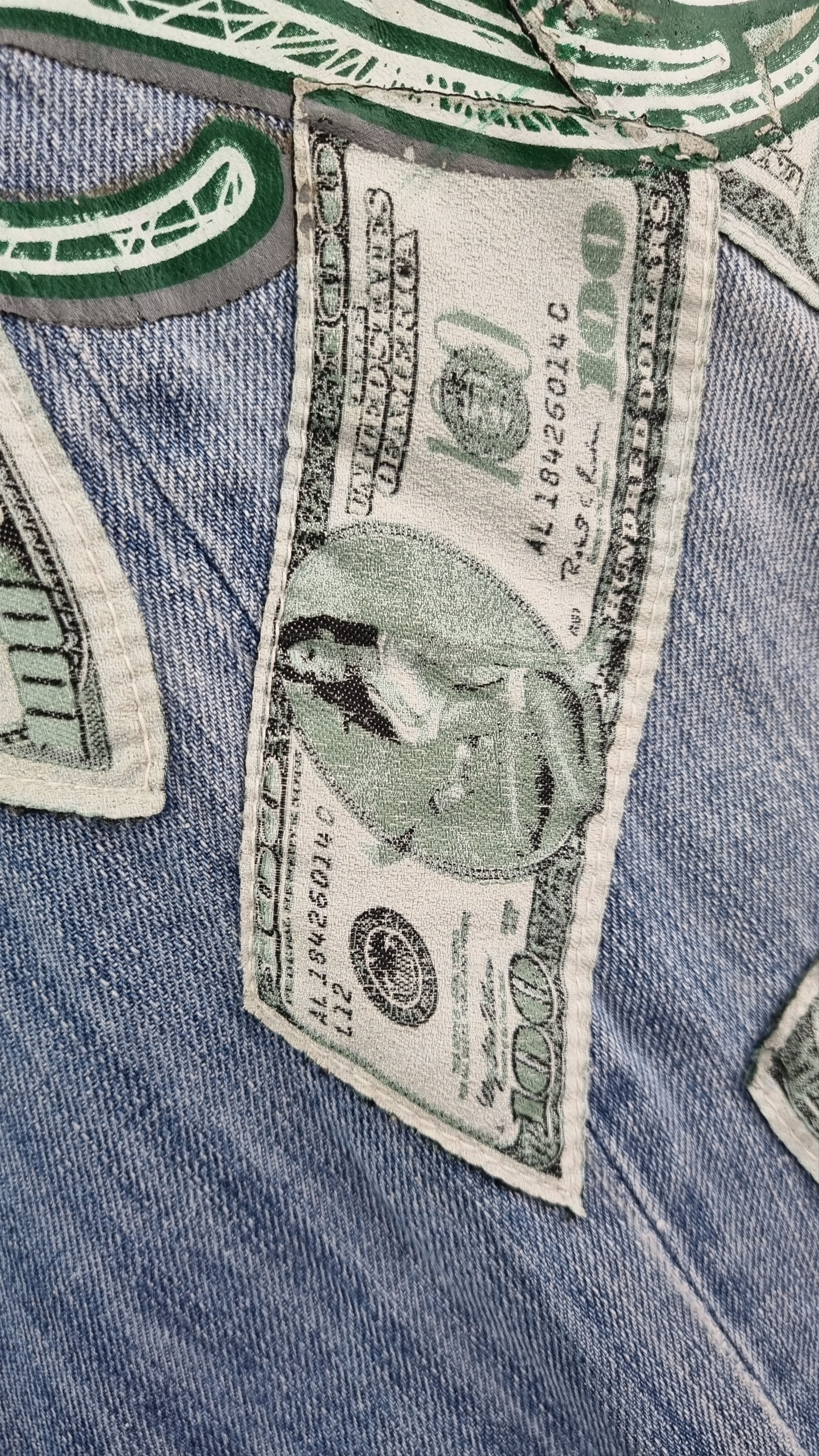 Ecko Unltd. Rare Ecko Dollars Big Logo Art Denim Jeans ED HARDY style Size US 34 / EU 50 - 8 Thumbnail