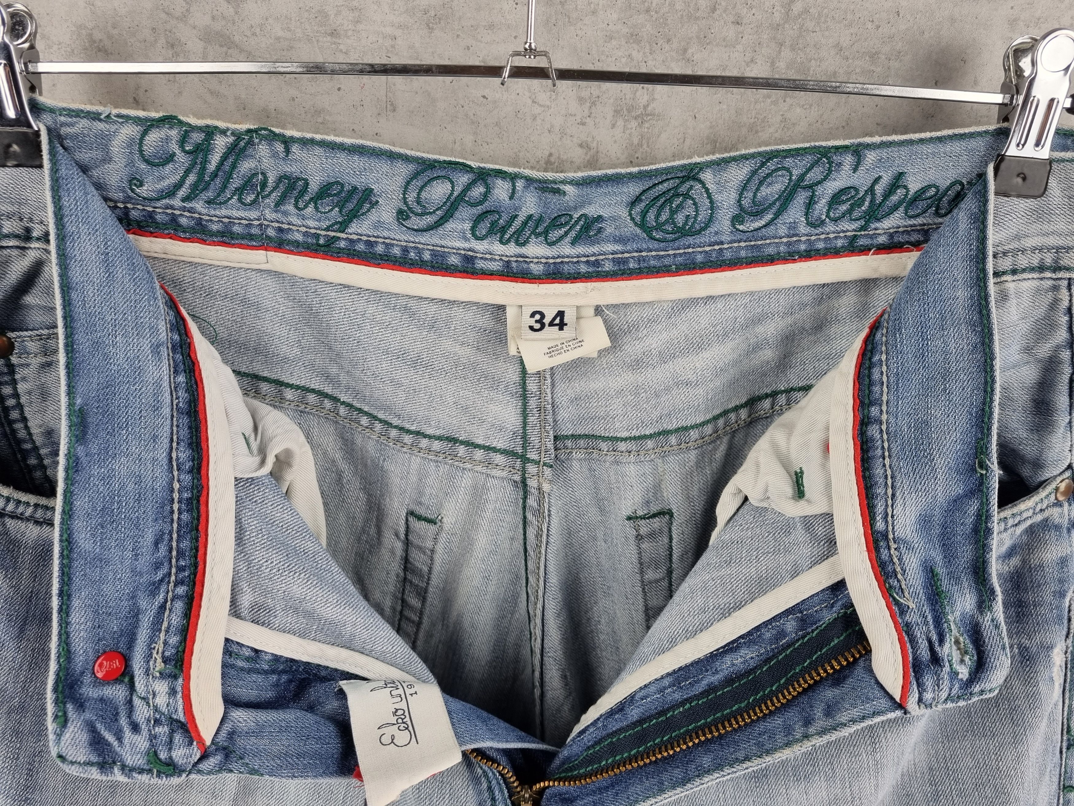 Ecko Unltd. Rare Ecko Dollars Big Logo Art Denim Jeans ED HARDY style Size US 34 / EU 50 - 9 Thumbnail