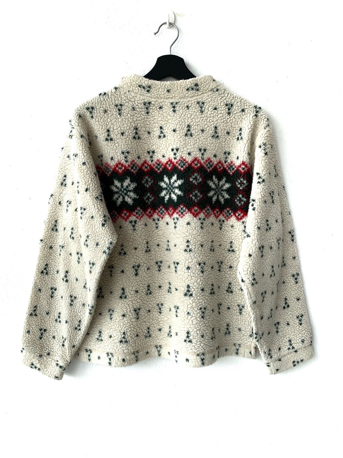 L.L. Bean Vintage 90s LL Bean Printed Fleece Sweater Size US S / EU 44-46 / 1 - 2 Thumbnail