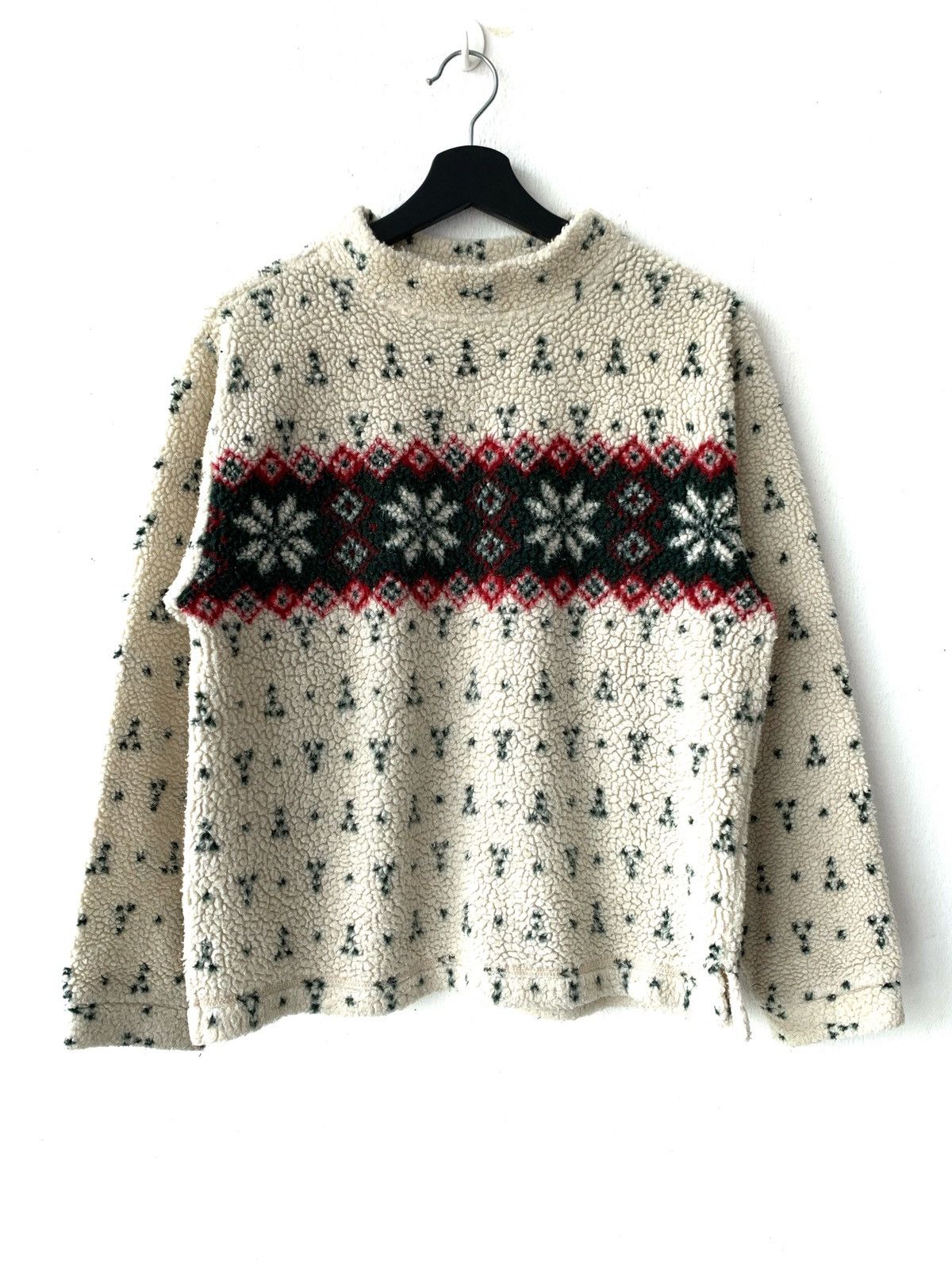L.L. Bean Vintage 90s LL Bean Printed Fleece Sweater Size US S / EU 44-46 / 1 - 1 Thumbnail