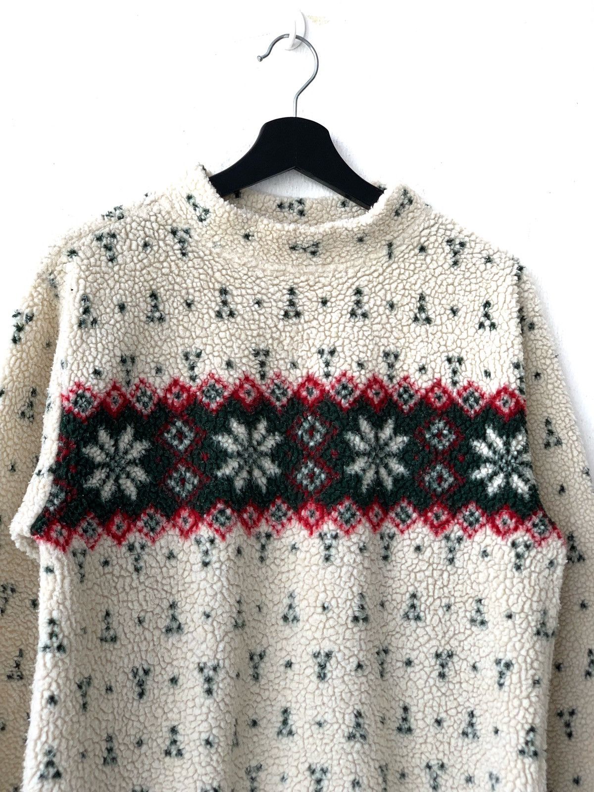 L.L. Bean Vintage 90s LL Bean Printed Fleece Sweater Size US S / EU 44-46 / 1 - 3 Thumbnail