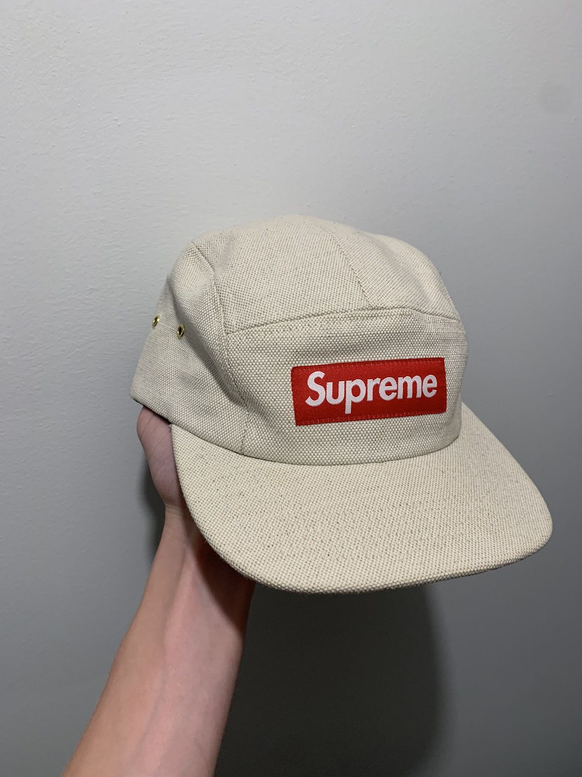 Supreme Supreme Canvas Camp Box Logo Hat Grailed