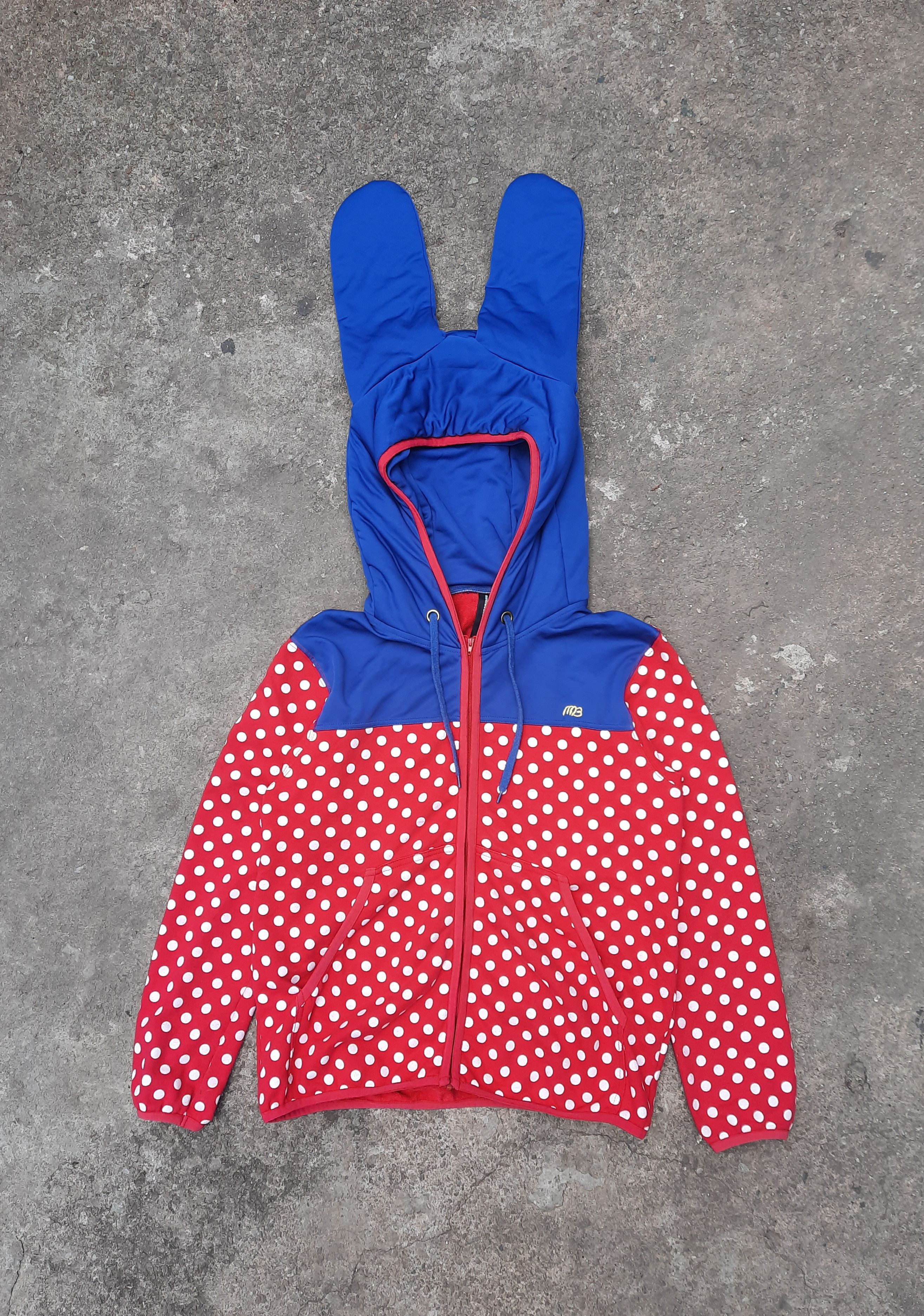 image of Issey Miyake x Mercibeaucoup 2010 Hello Kitty X B + Ab - Bunny Ear Hoodie Jacket, Men's (Size Small
