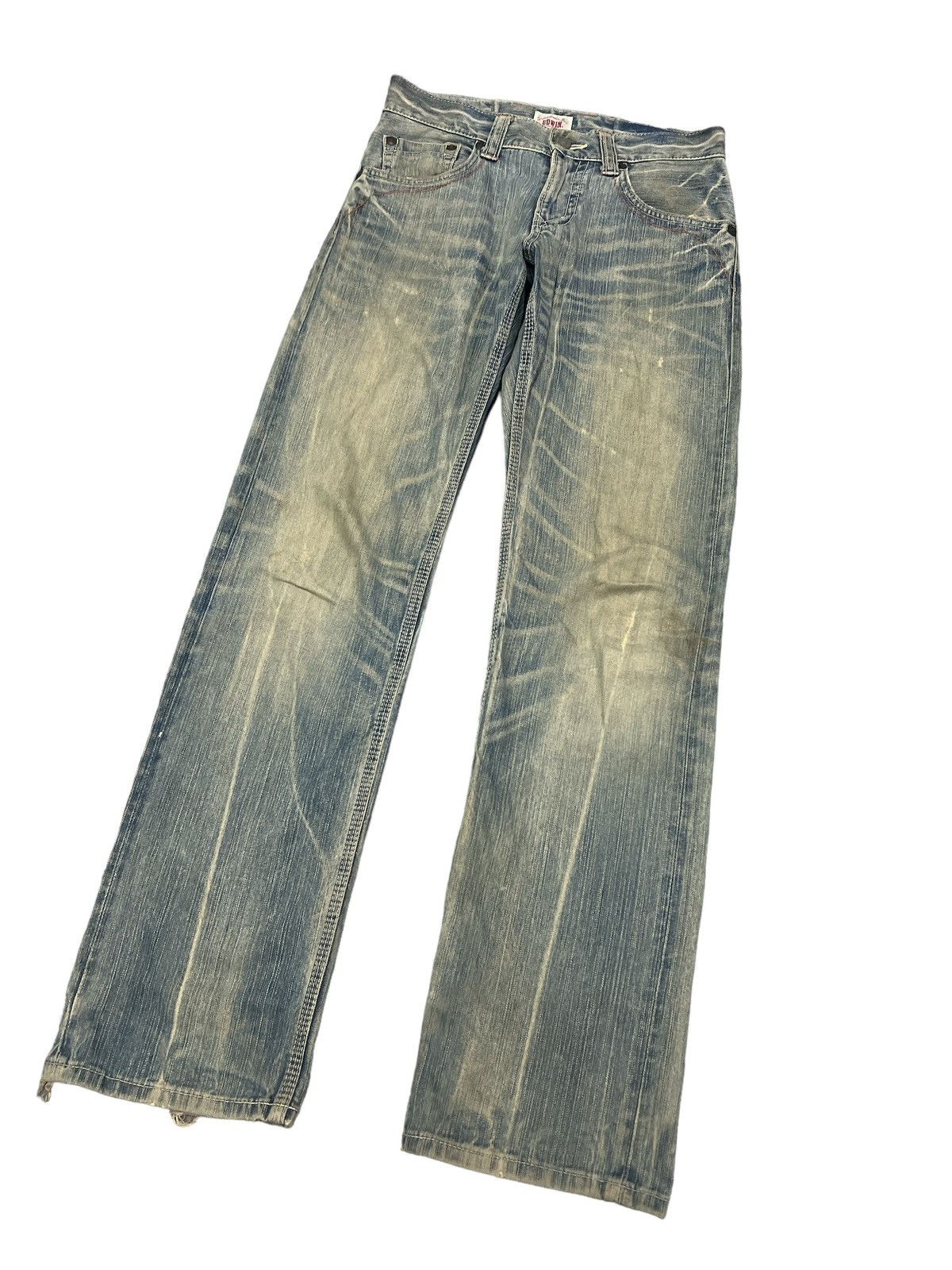 Japanese Brand × Vintage VINTAGE EDWIN XV DISTRESSED DENIM PANT Size US 29 - 5 Thumbnail