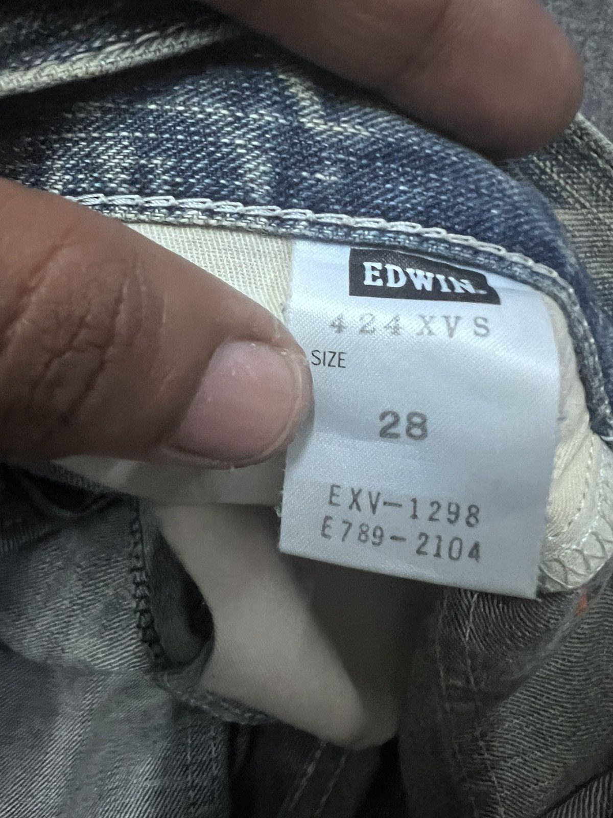 Japanese Brand × Vintage VINTAGE EDWIN XV DISTRESSED DENIM PANT Size US 29 - 9 Thumbnail