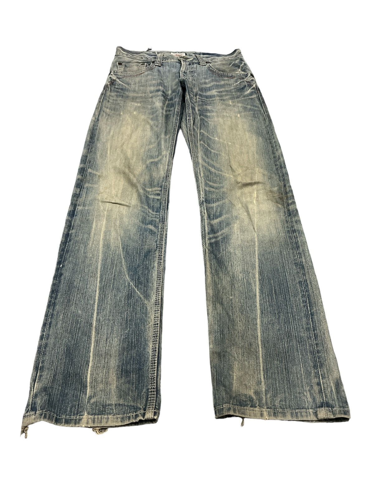 Japanese Brand × Vintage VINTAGE EDWIN XV DISTRESSED DENIM PANT Size US 29 - 4 Thumbnail