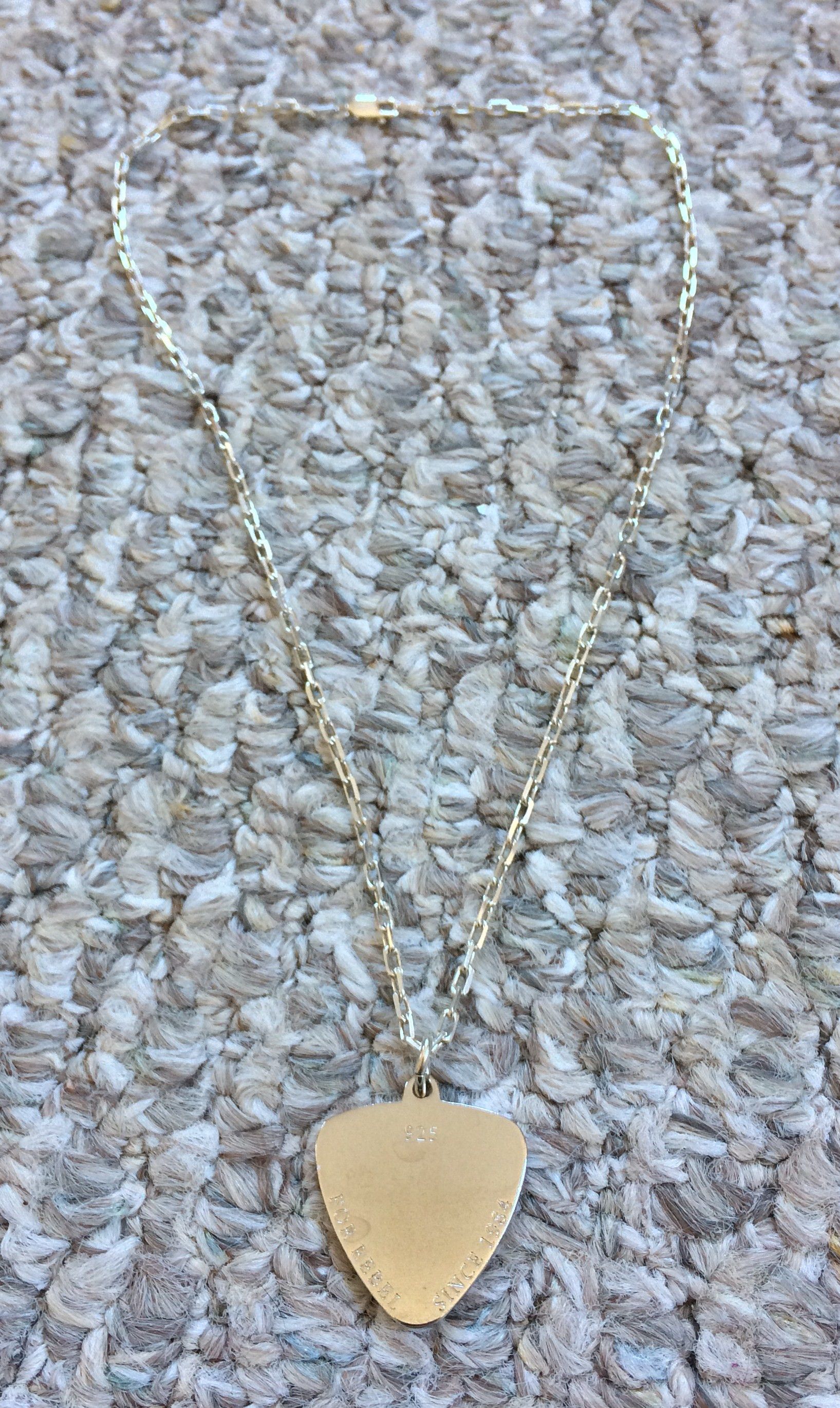 Hysteric Glamour Hysteric Glamour Sterling Silver Guitar Pick Necklace Size ONE SIZE - 5 Thumbnail