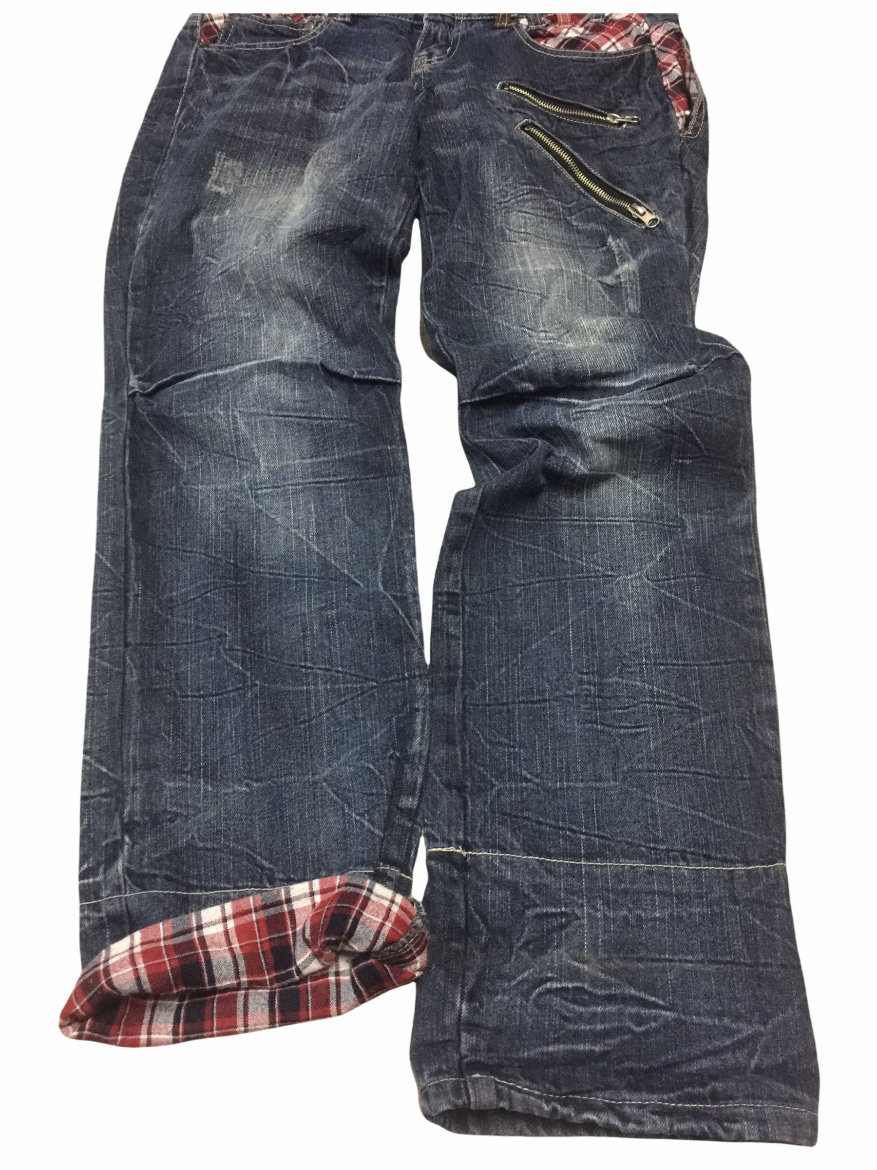 Japanese Brand RODDLE Double Waist Multicolored Belt Loop Jeans Size US 34 / EU 50 - 5 Thumbnail