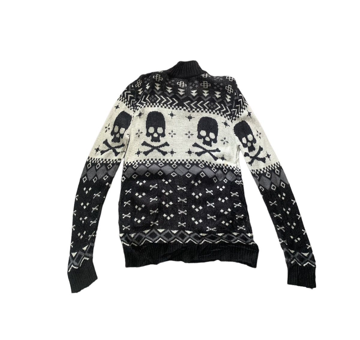 If Six Was Nine Japanese Brand Beau Mere Skull Knitwear Sweater Size US S / EU 44-46 / 1 - 2 Thumbnail