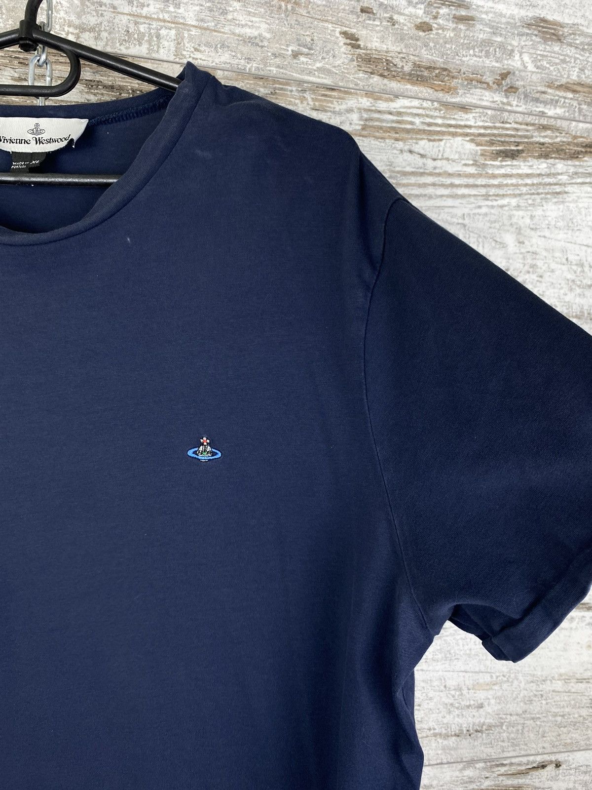 Vivienne Westwood Mens Vivienne Westwood T Shirt luxury tee logo navy Size US XL / EU 56 / 4 - 5 Thumbnail