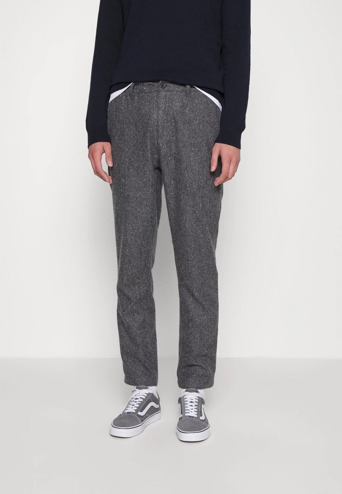 Lyle & Scott Lyle & Scott Salt Pepper Melange Gray Casual Cropped Pants Size US 34 / EU 50 - 2 Thumbnail