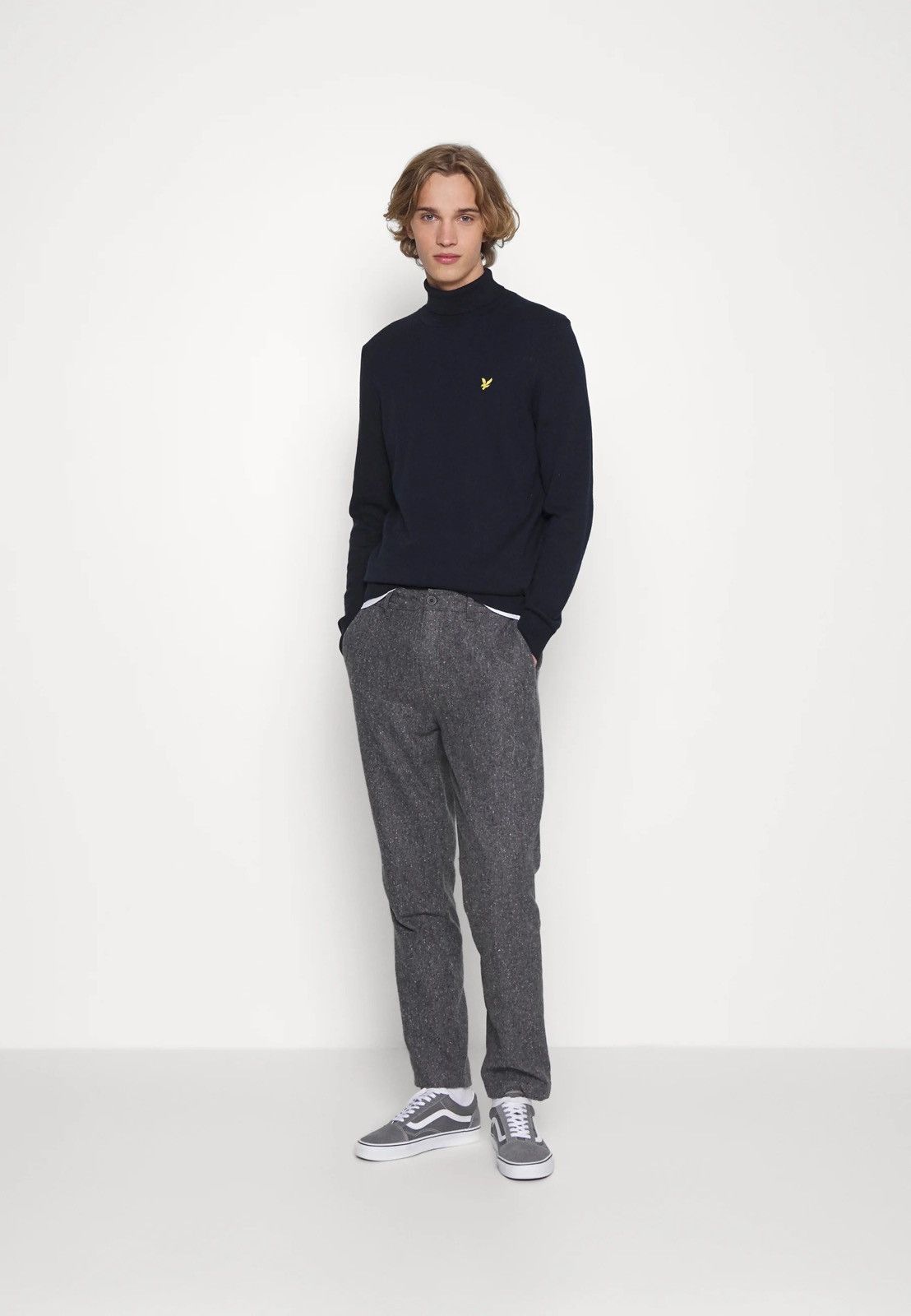 Lyle & Scott Lyle & Scott Salt Pepper Melange Gray Casual Cropped Pants Size US 34 / EU 50 - 1 Thumbnail