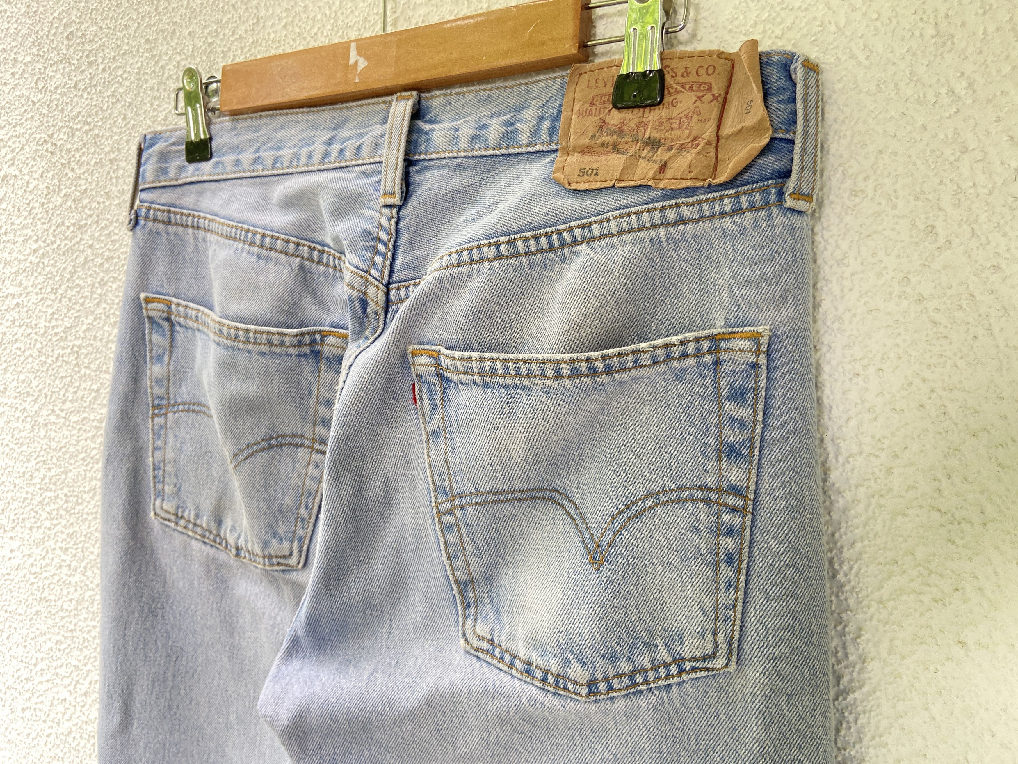 Levi's × Levi's Vintage Clothing × Vintage 90s Vintage Levi's 501 Demin blue pants jeans Size US 32 / EU 48 - 8 Thumbnail