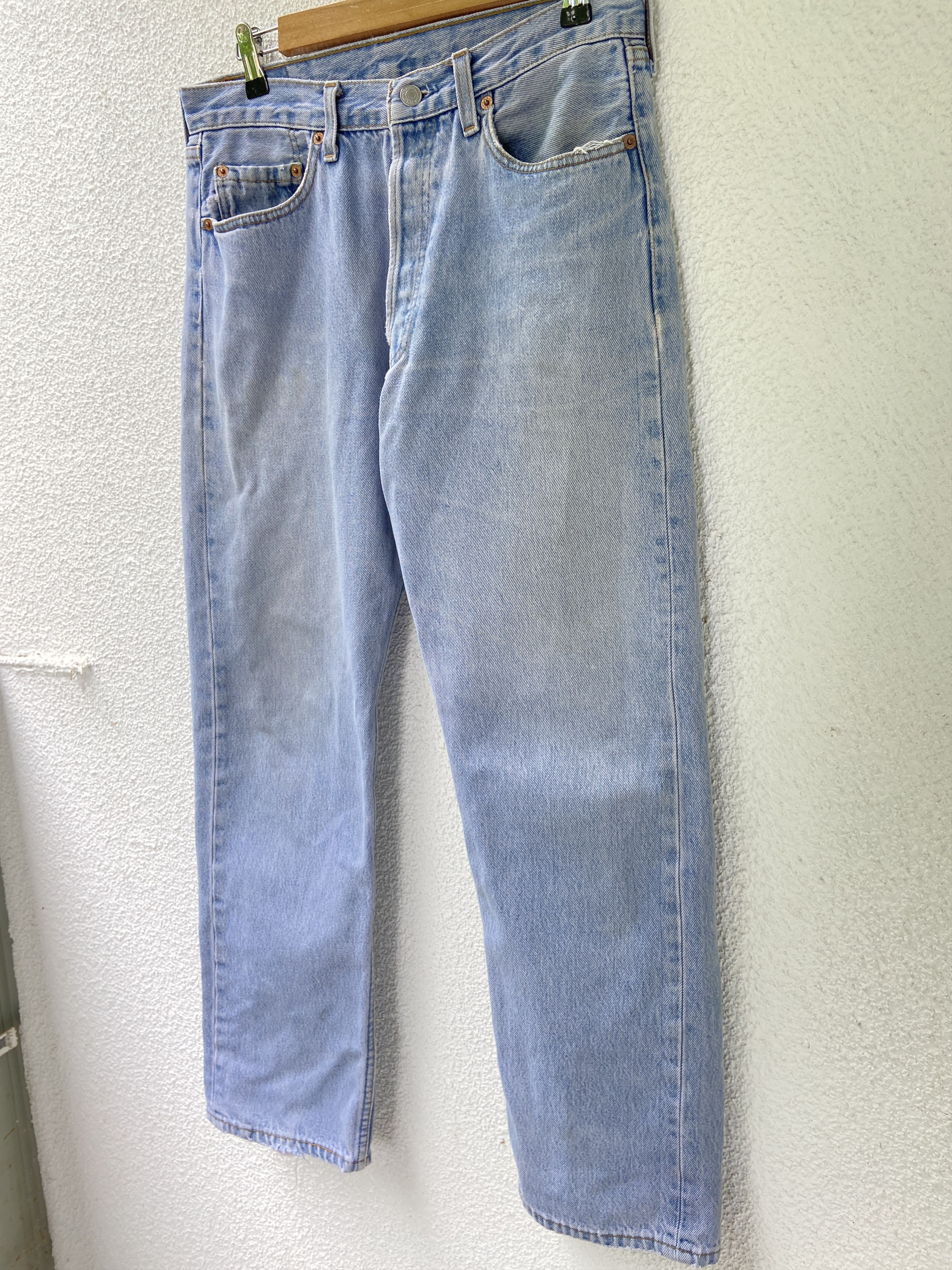 Levi's × Levi's Vintage Clothing × Vintage 90s Vintage Levi's 501 Demin blue pants jeans Size US 32 / EU 48 - 1 Thumbnail