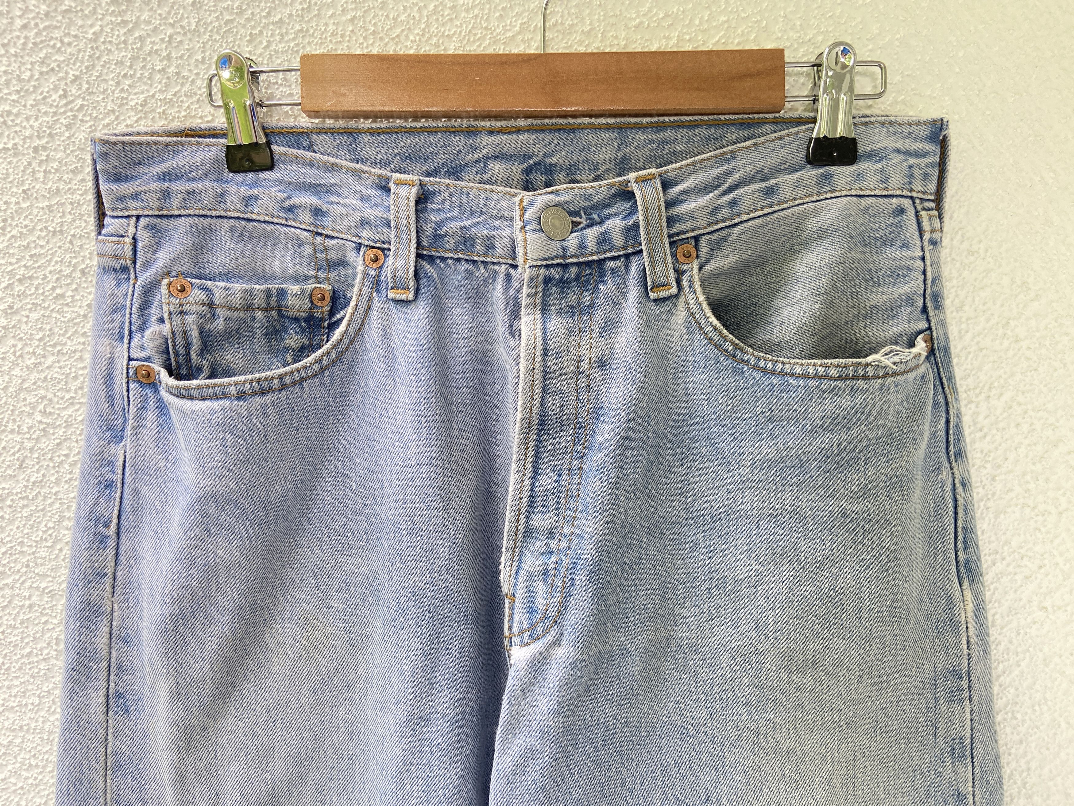 Levi's × Levi's Vintage Clothing × Vintage 90s Vintage Levi's 501 Demin blue pants jeans Size US 32 / EU 48 - 3 Thumbnail