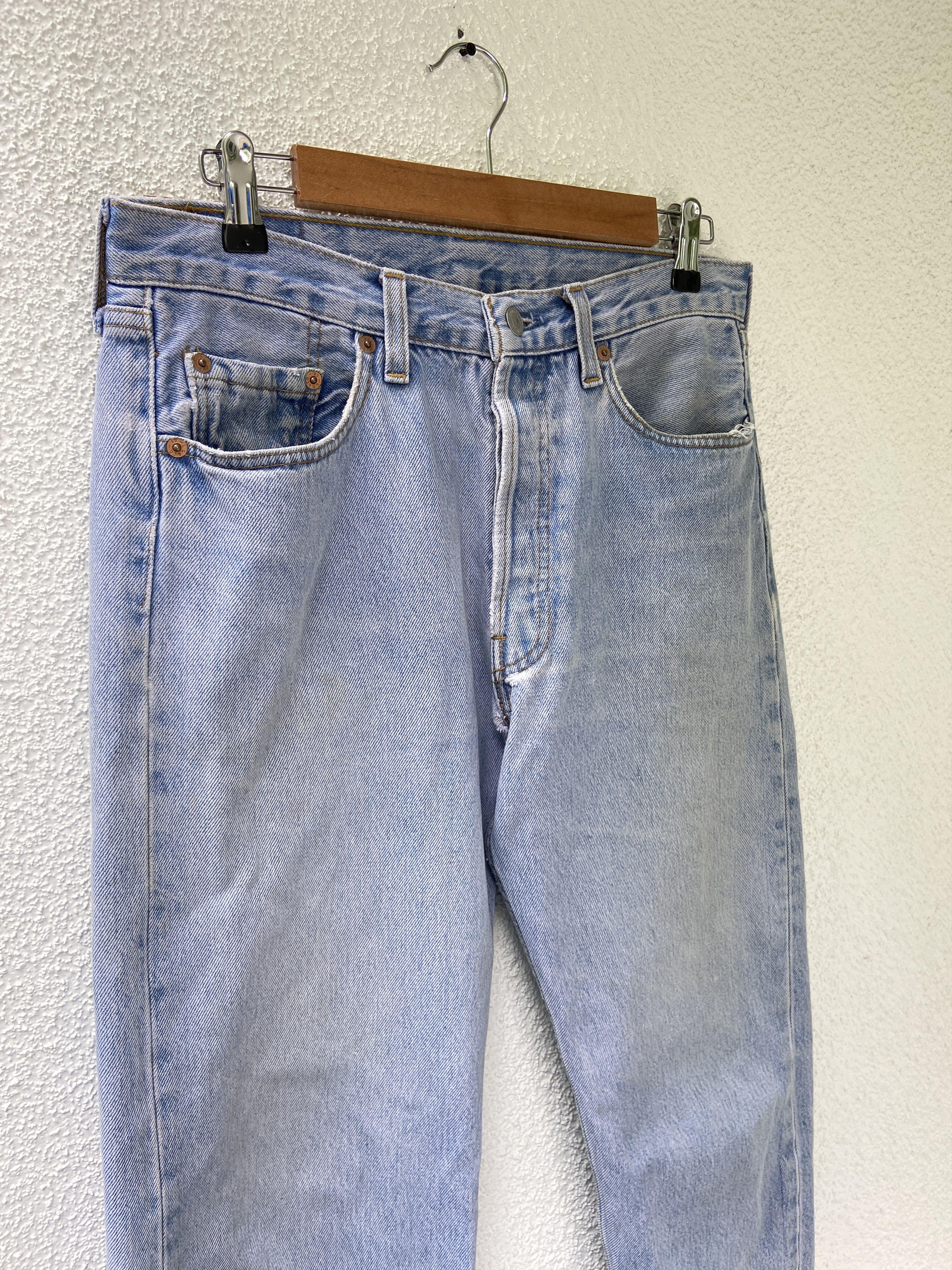 Levi's × Levi's Vintage Clothing × Vintage 90s Vintage Levi's 501 Demin blue pants jeans Size US 32 / EU 48 - 2 Thumbnail