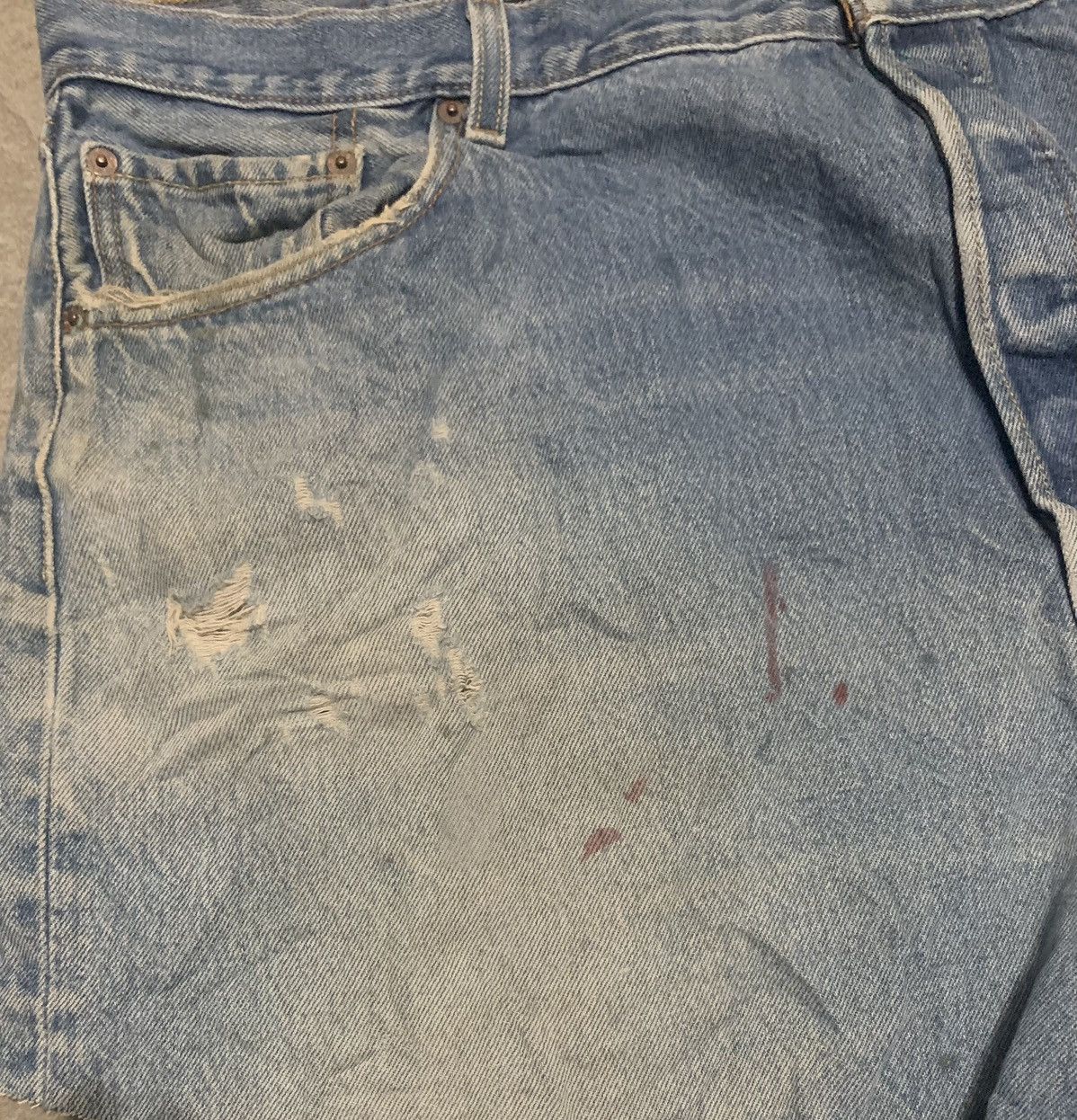 Levi's Vintage Levis 501 Faded Blue Jeans Size US 44 / EU 60 - 5 Thumbnail