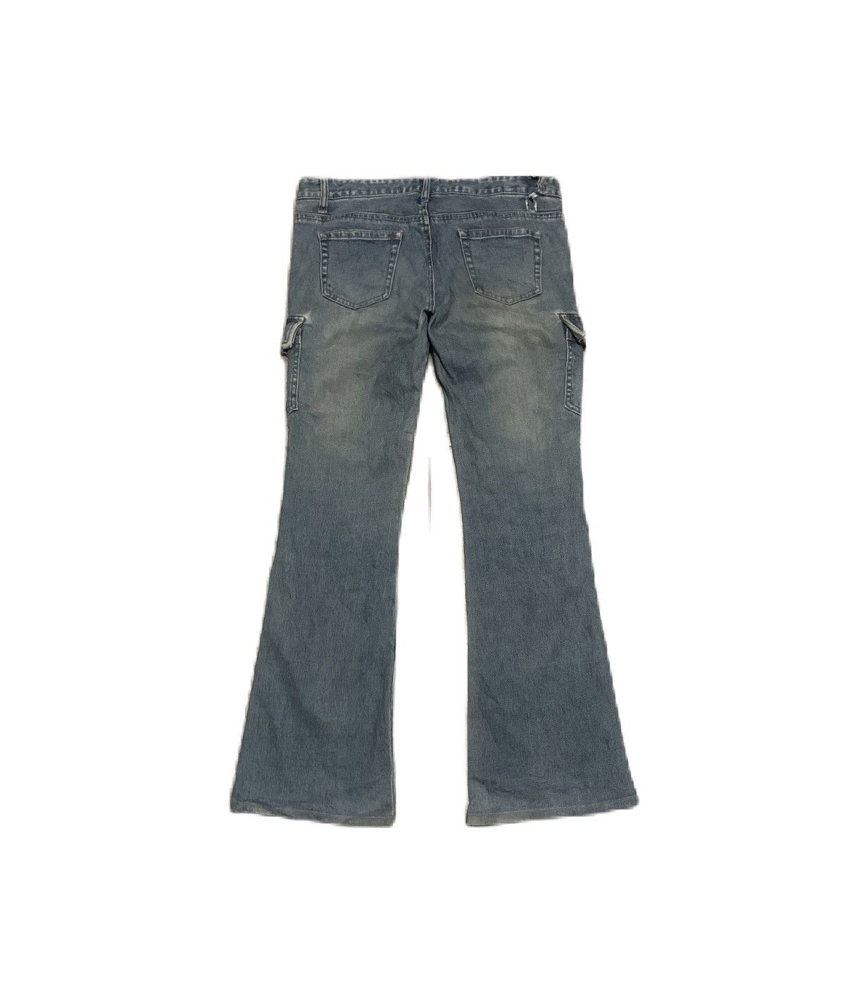 Japanese Brand Vintage Japanese Flare Bootcut Bell Botton Cargo Jeans Size US 32 / EU 48 - 2 Thumbnail