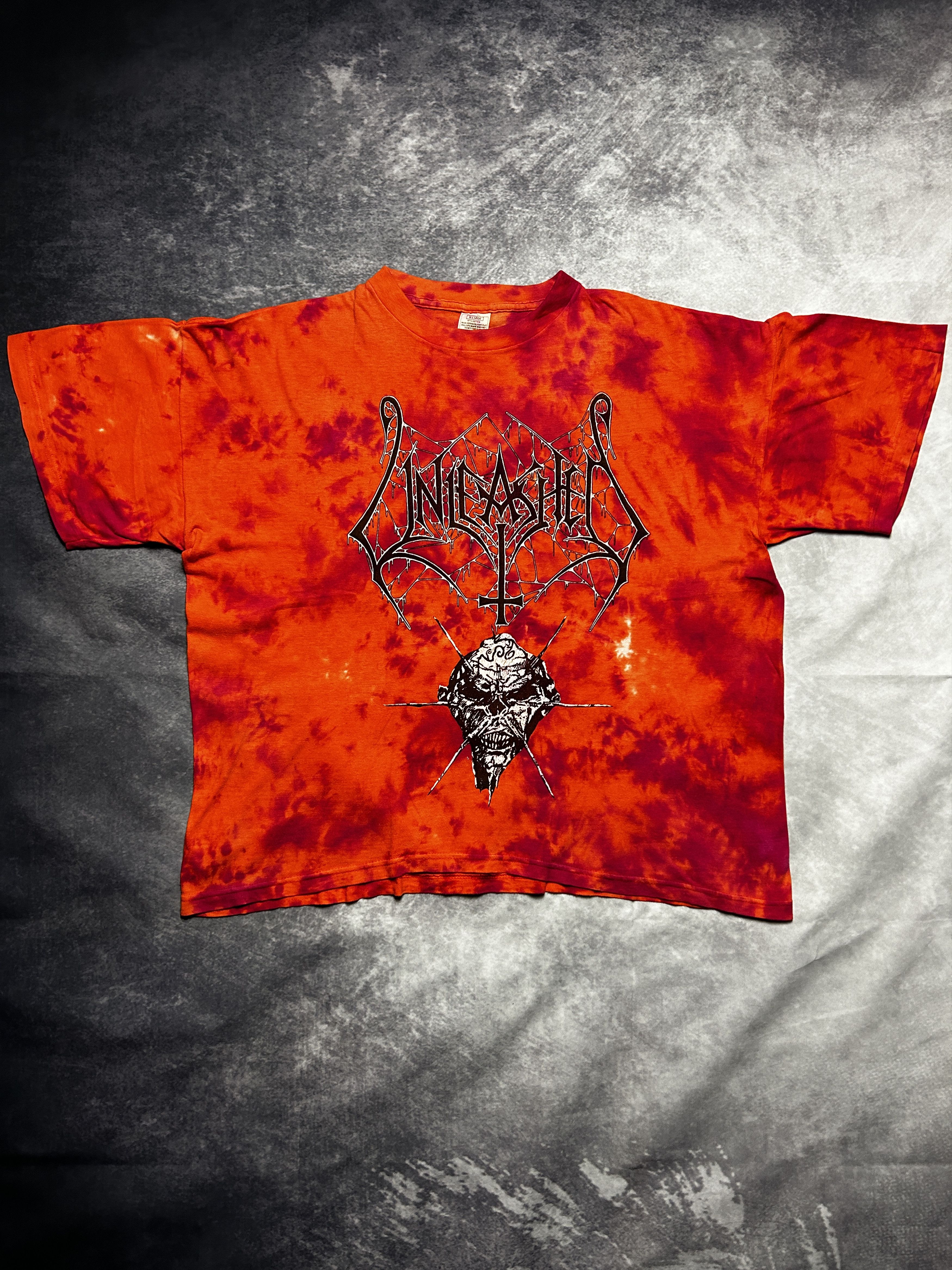 Band Tees Vintage Unleashed Death Metal 1993 Tour Band T-shirt Size US XL / EU 56 / 4 - 1 Thumbnail