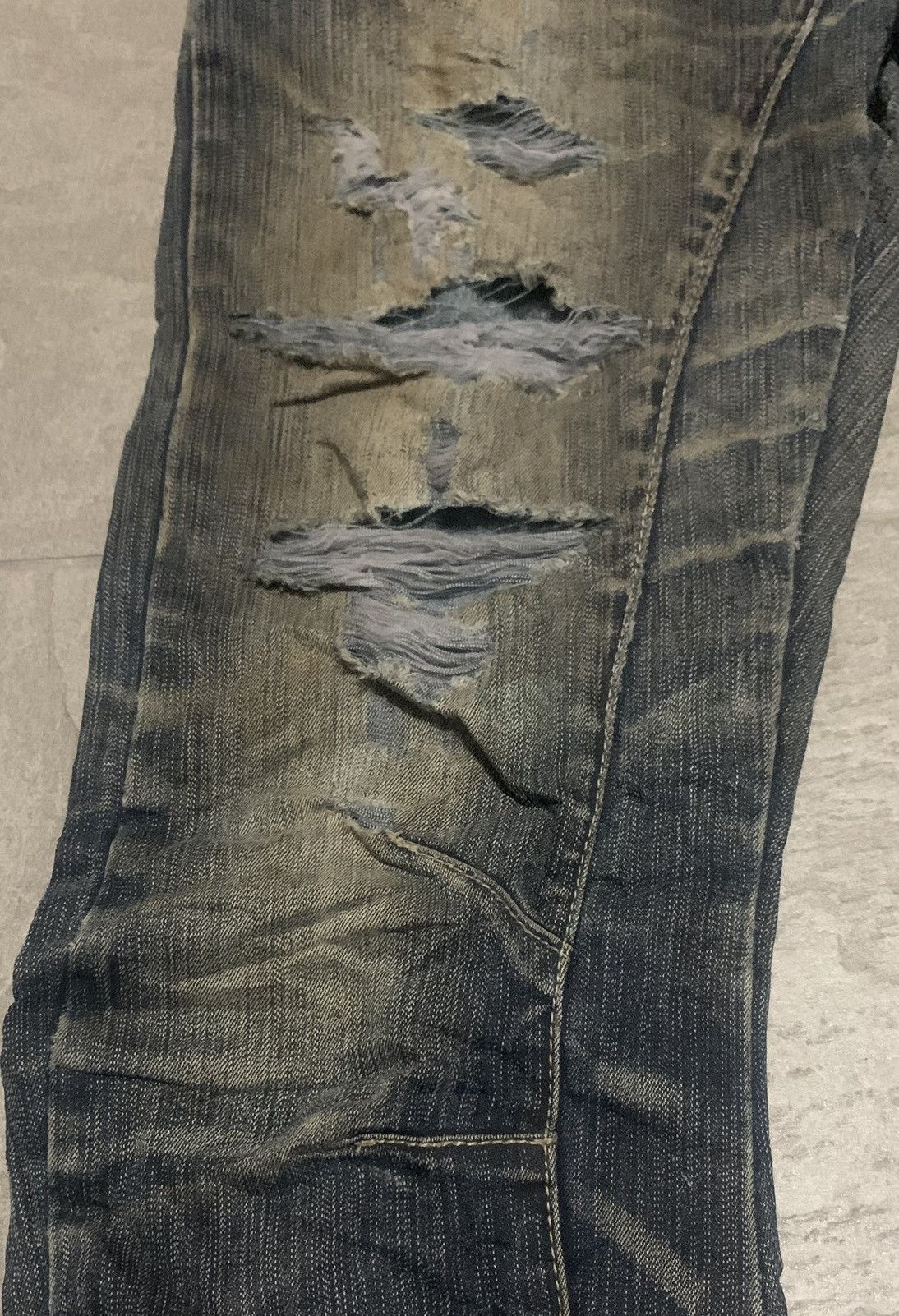 PPFM Vintage PPFM Punk Style Bondage Curve Leg Jeans Size US 32 / EU 48 - 6 Thumbnail