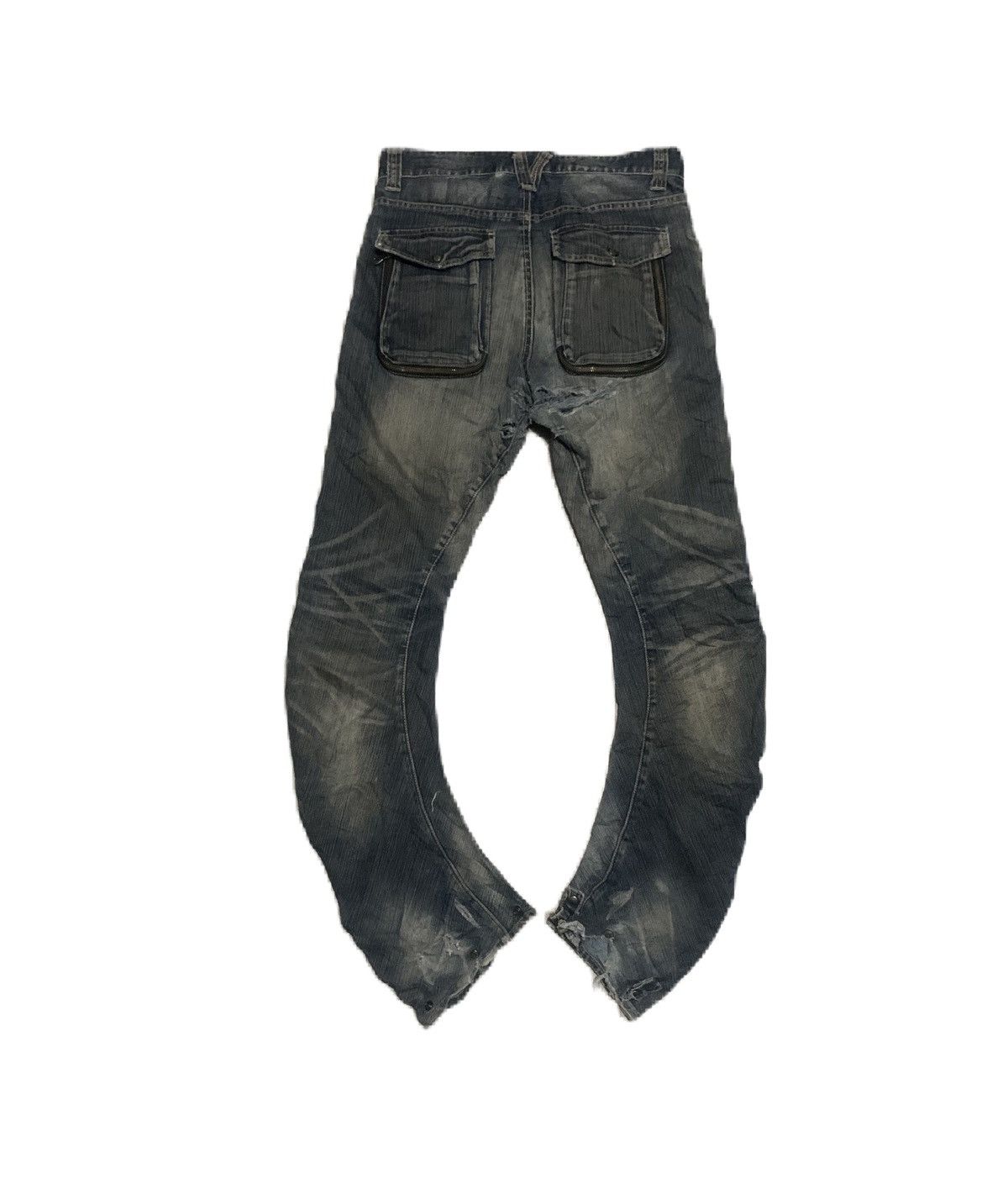 PPFM Vintage PPFM Punk Style Bondage Curve Leg Jeans Size US 32 / EU 48 - 3 Thumbnail