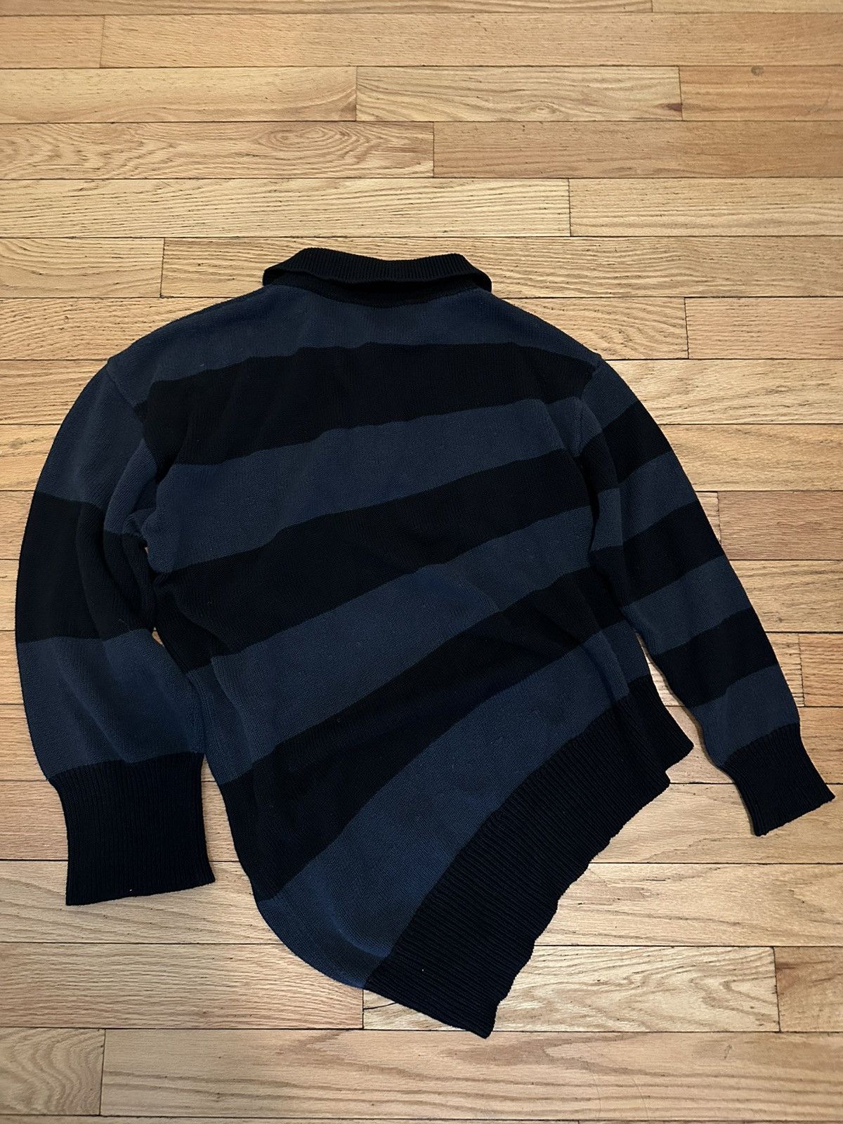 Balenciaga Balenciaga Summer 21 Striped Deformed Rugby Polo Size US XS / EU 42 / 0 - 5 Thumbnail