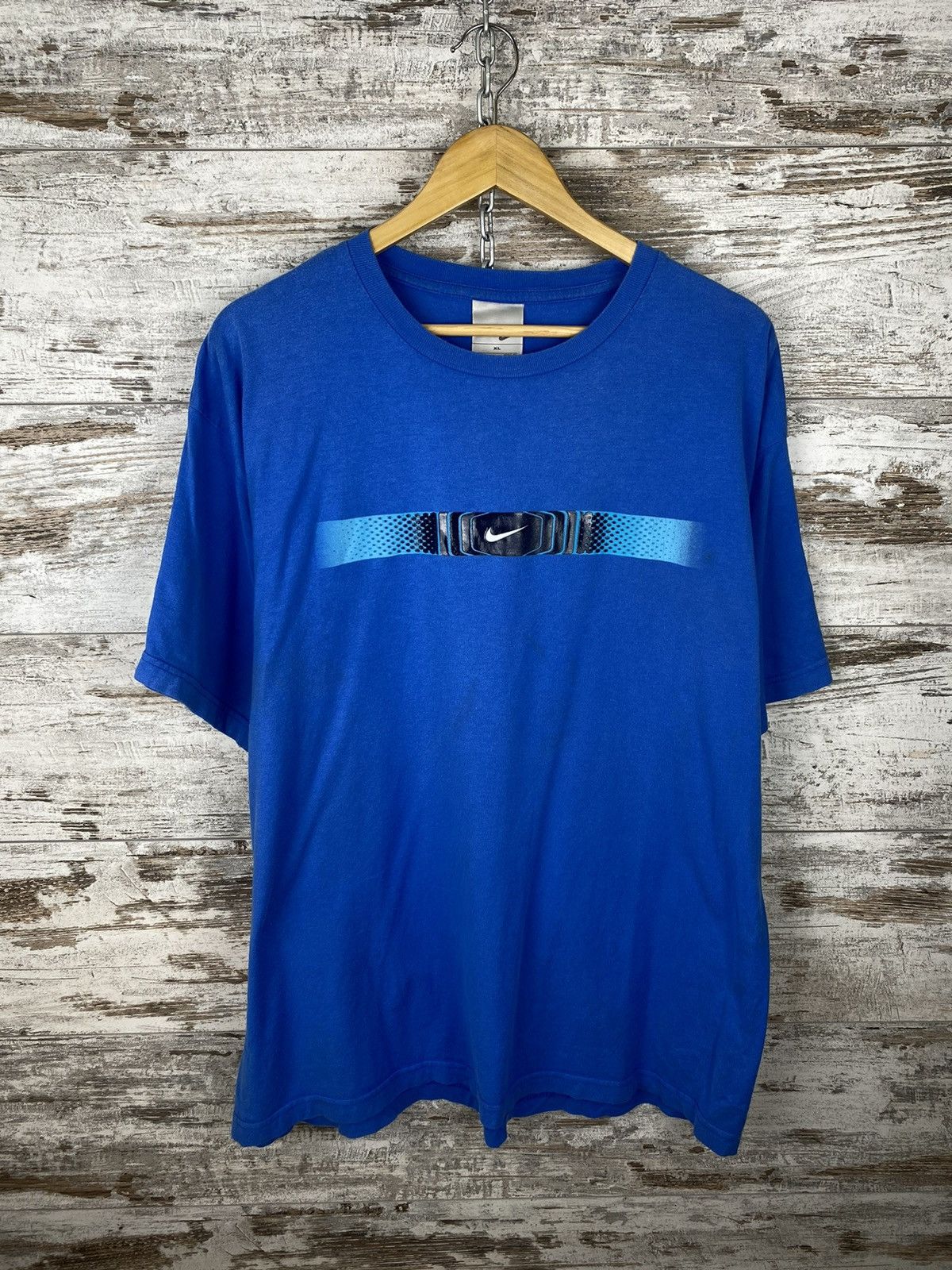 Nike Mens Vintage Nike centre swoosh T Shirt rare y2k tee drill Size US XL / EU 56 / 4 - 1 Thumbnail