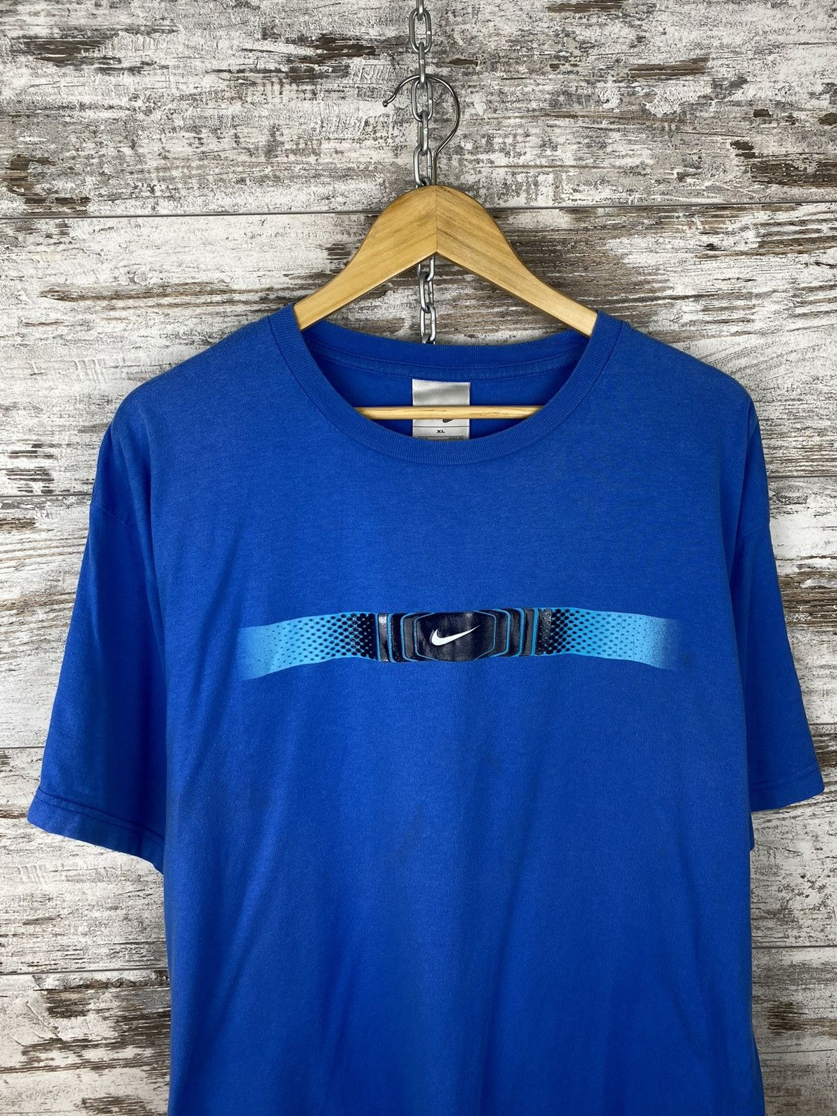 Nike Mens Vintage Nike centre swoosh T Shirt rare y2k tee drill Size US XL / EU 56 / 4 - 2 Thumbnail