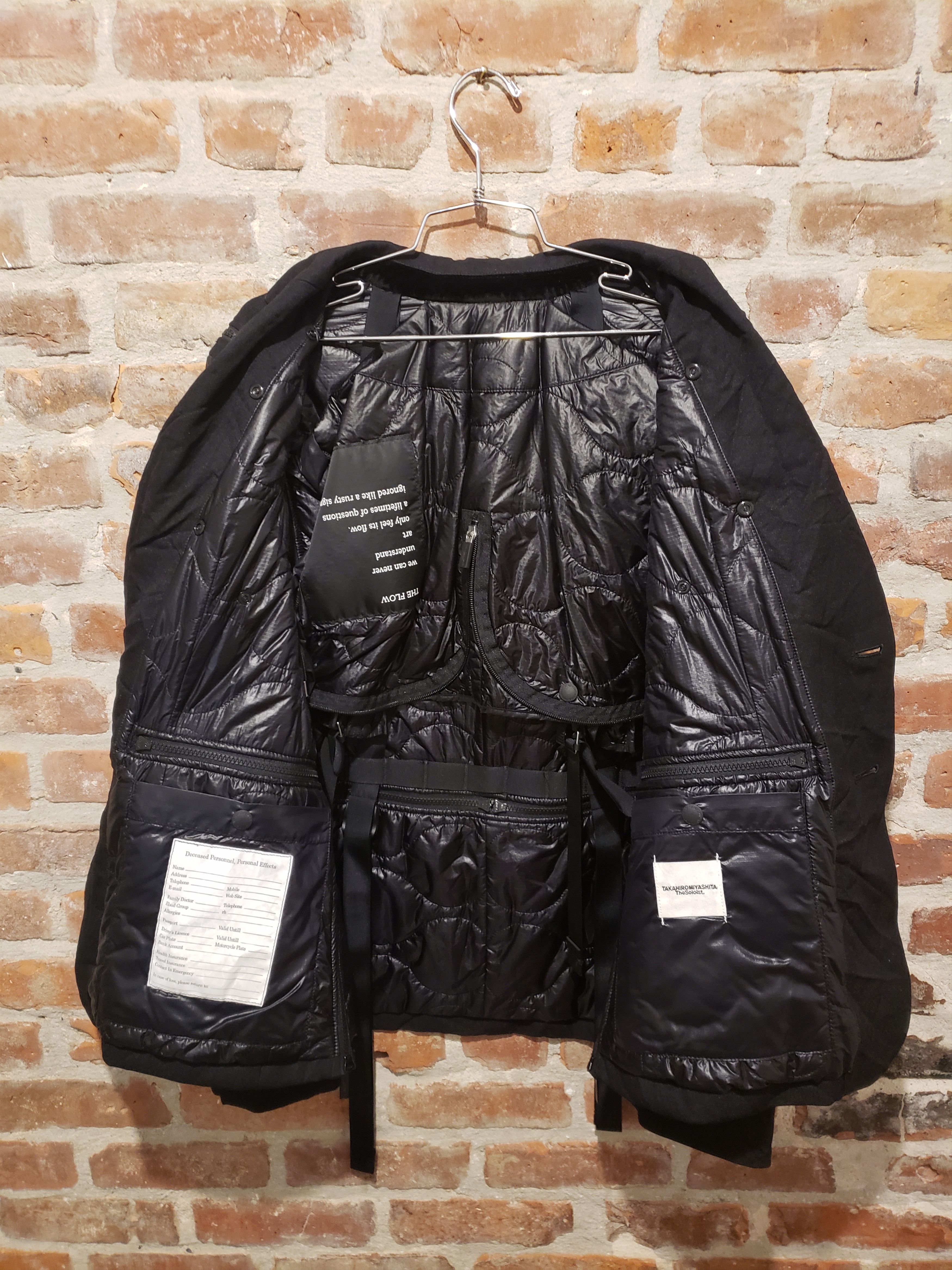 Takahiromiyashita The Soloist. 19 AW Crinkled Blazer Size 44R - 4 Thumbnail