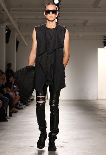 Rad Hourani Black jacket-vest SS12.Like Julius or Rick Owens Size US M / EU 48-50 / 2 - 2 Thumbnail