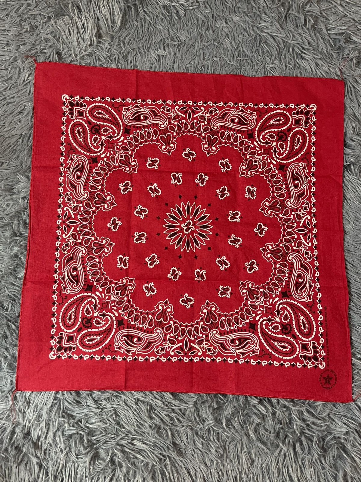Cowboy Equipment × Vintage Bandana vintage 90s made in USA Size ONE SIZE - 4 Thumbnail