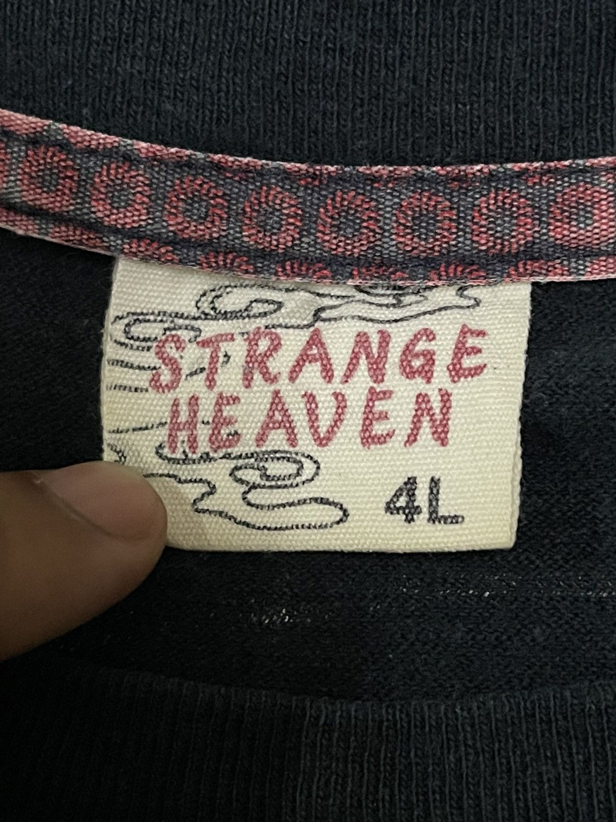 Kamakura Vintage Japan Strange Heaven Overprint Sukajan Skull Dragon Size US L / EU 52-54 / 3 - 8 Thumbnail
