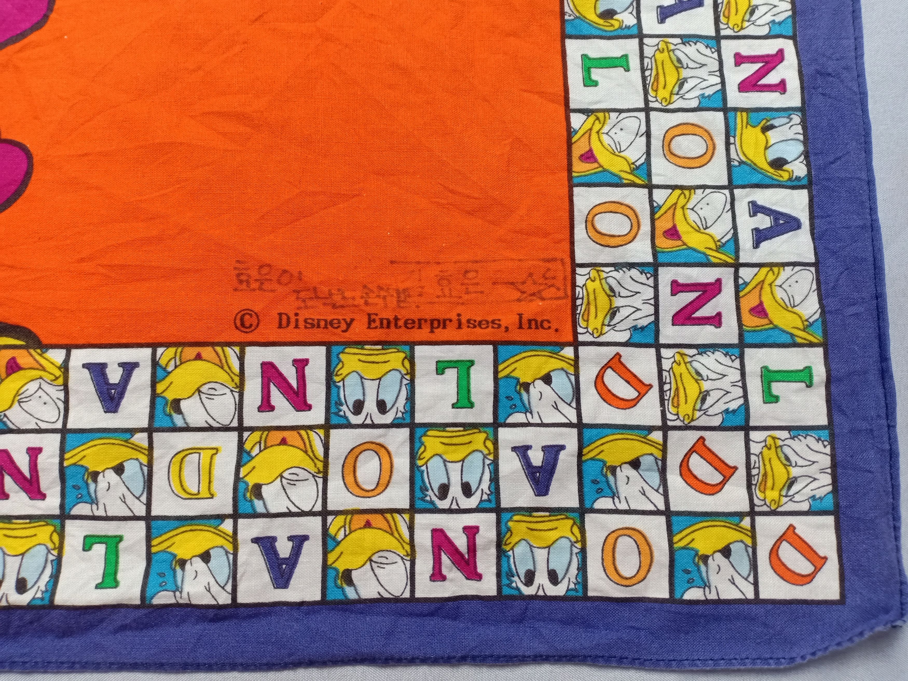 Cartoon Network Vintage Donald Duck Disney Bandana Scarf full Printed Size ONE SIZE - 3 Thumbnail