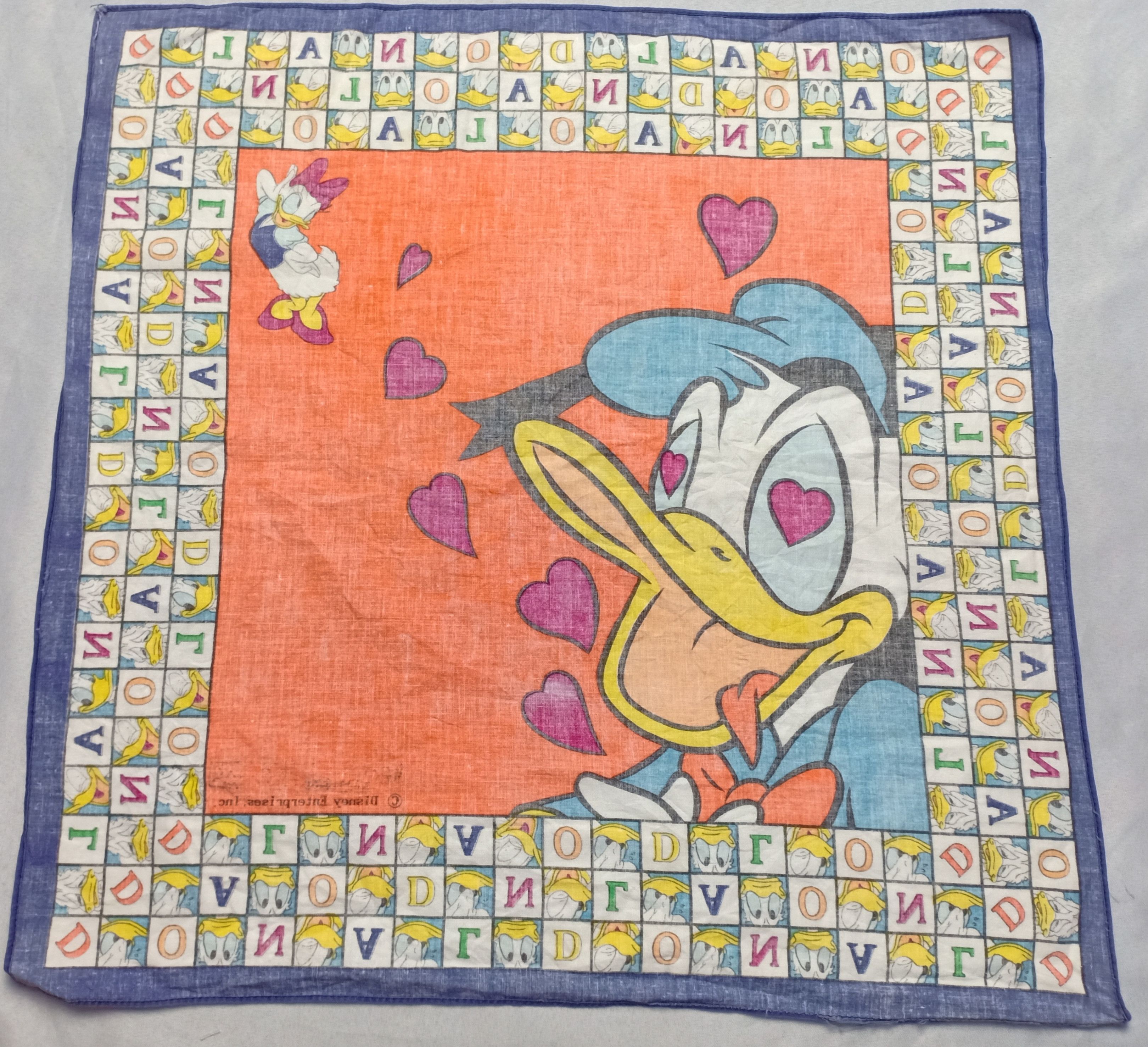 Cartoon Network Vintage Donald Duck Disney Bandana Scarf full Printed Size ONE SIZE - 6 Thumbnail