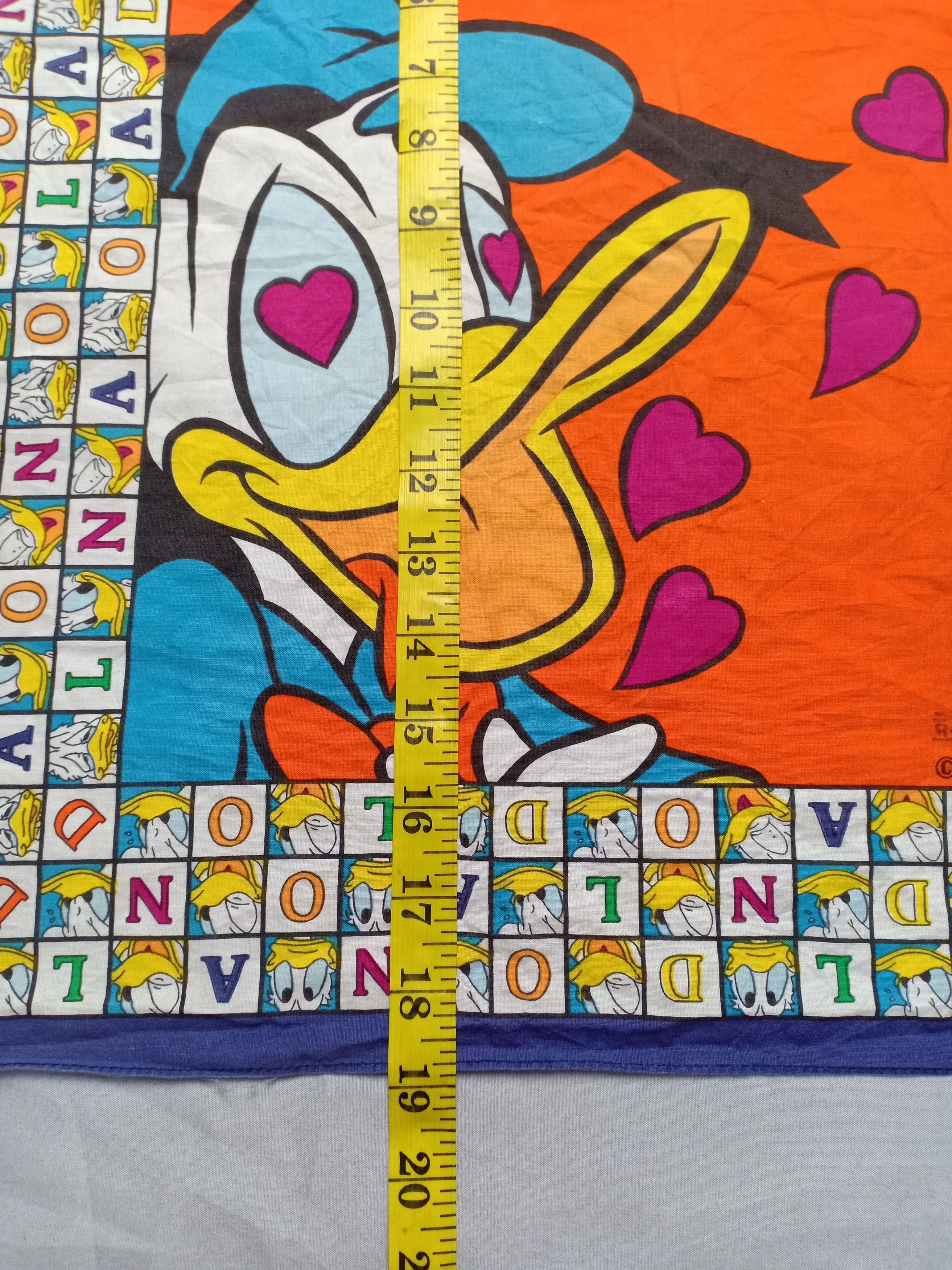 Cartoon Network Vintage Donald Duck Disney Bandana Scarf full Printed Size ONE SIZE - 5 Thumbnail